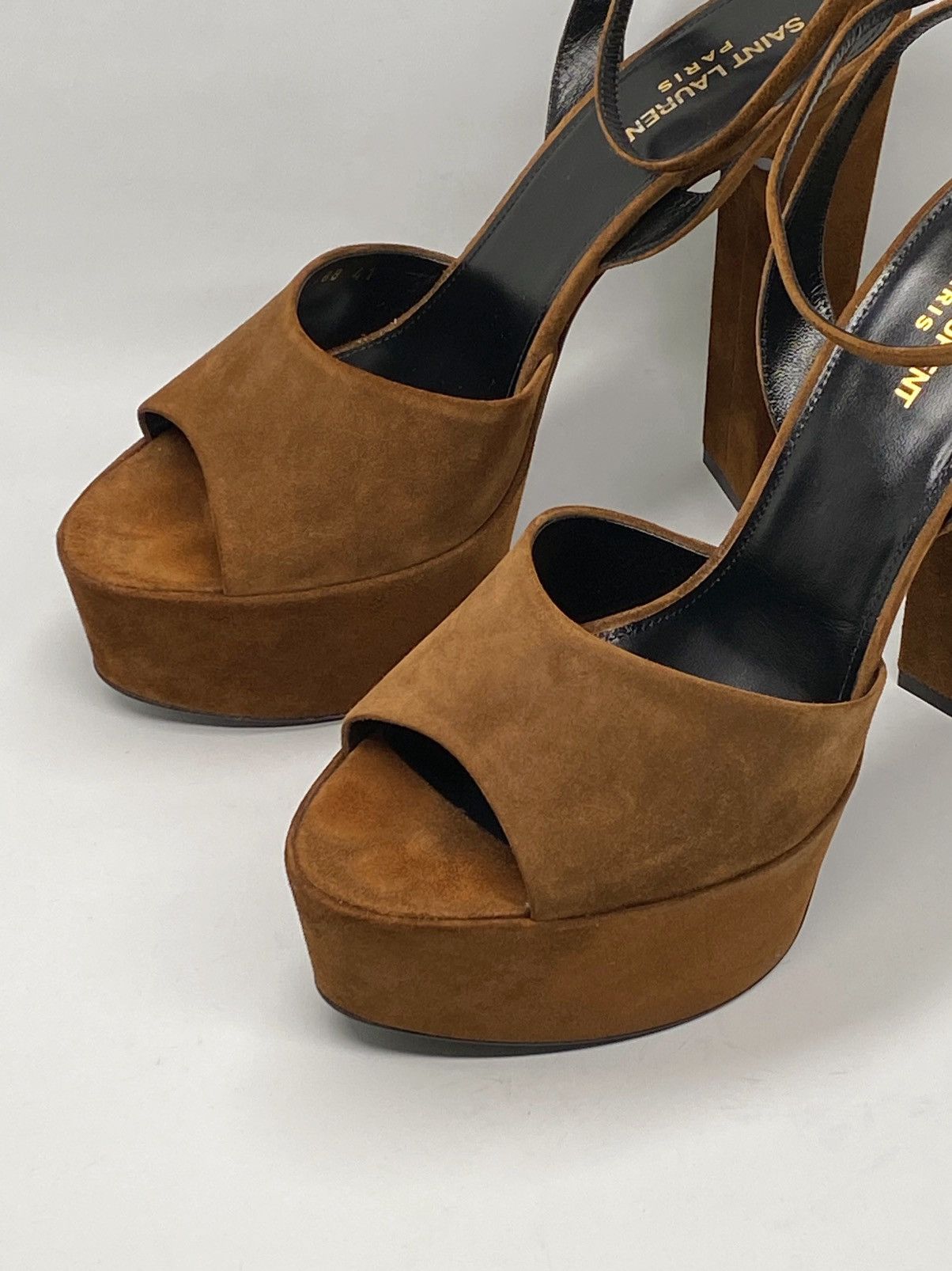 Yves Saint Laurent Saint Laurent Jodie Platform Sandals in Suede size 41 Size US 11 / IT 41 - 7 Thumbnail