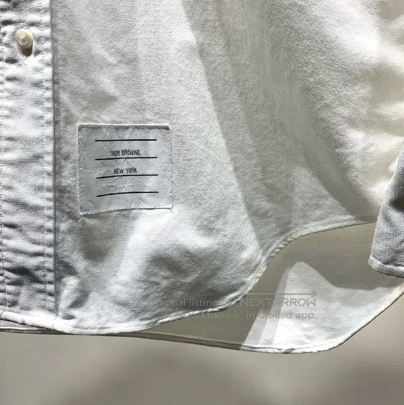 Thom Browne Thom Browne Classic White Cotton Dress Shirt . Size US M / EU 48-50 / 2 - 6 Thumbnail