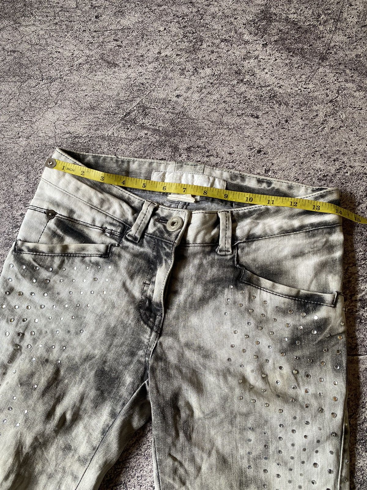If Six Was Nine × Le Grande Bleu (L.G.B.) × Playboy Y2k Obzee style punk short Jeans Size US 28 / EU 44 - 7 Thumbnail