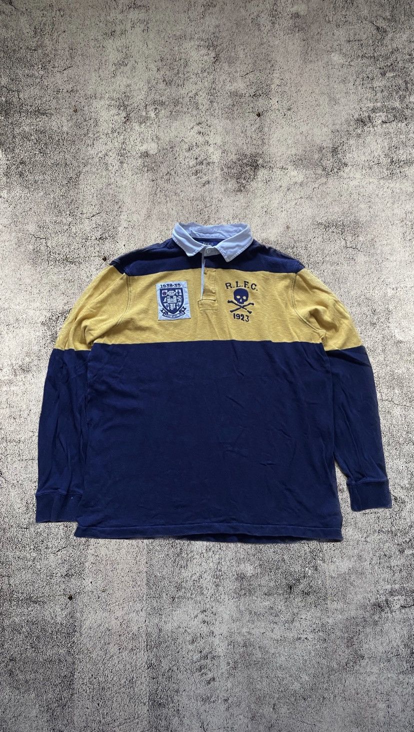 Polo Ralph Lauren × Vintage Vintage Polo Ralph Lauren RLFC Classic Fit Rugby Shirt Size US L / EU 52-54 / 3 - 1 Thumbnail