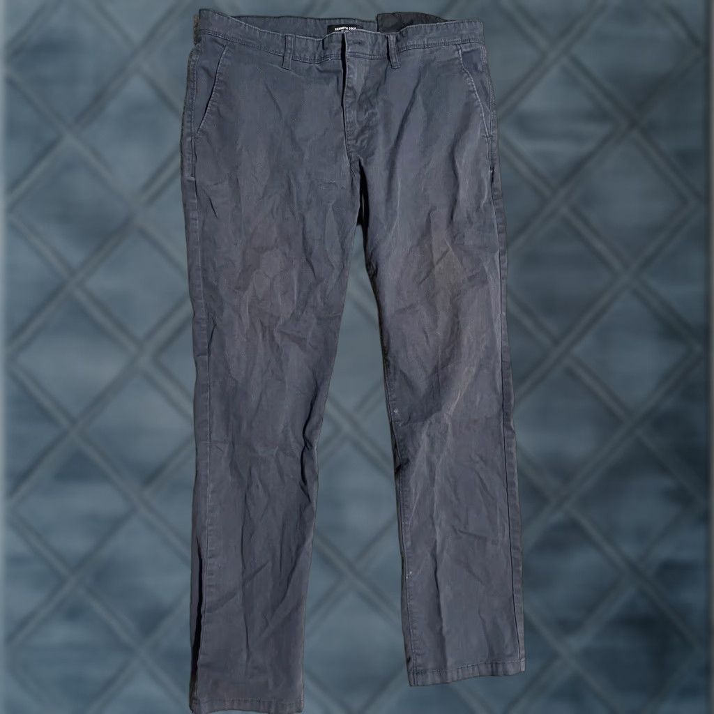 Kenneth Cole KENNETH COLE Tech Chino Pants Slim Fit 34x30 Blue 4-Way Stretch Mens Size US 34 / EU 50 - 1 Thumbnail