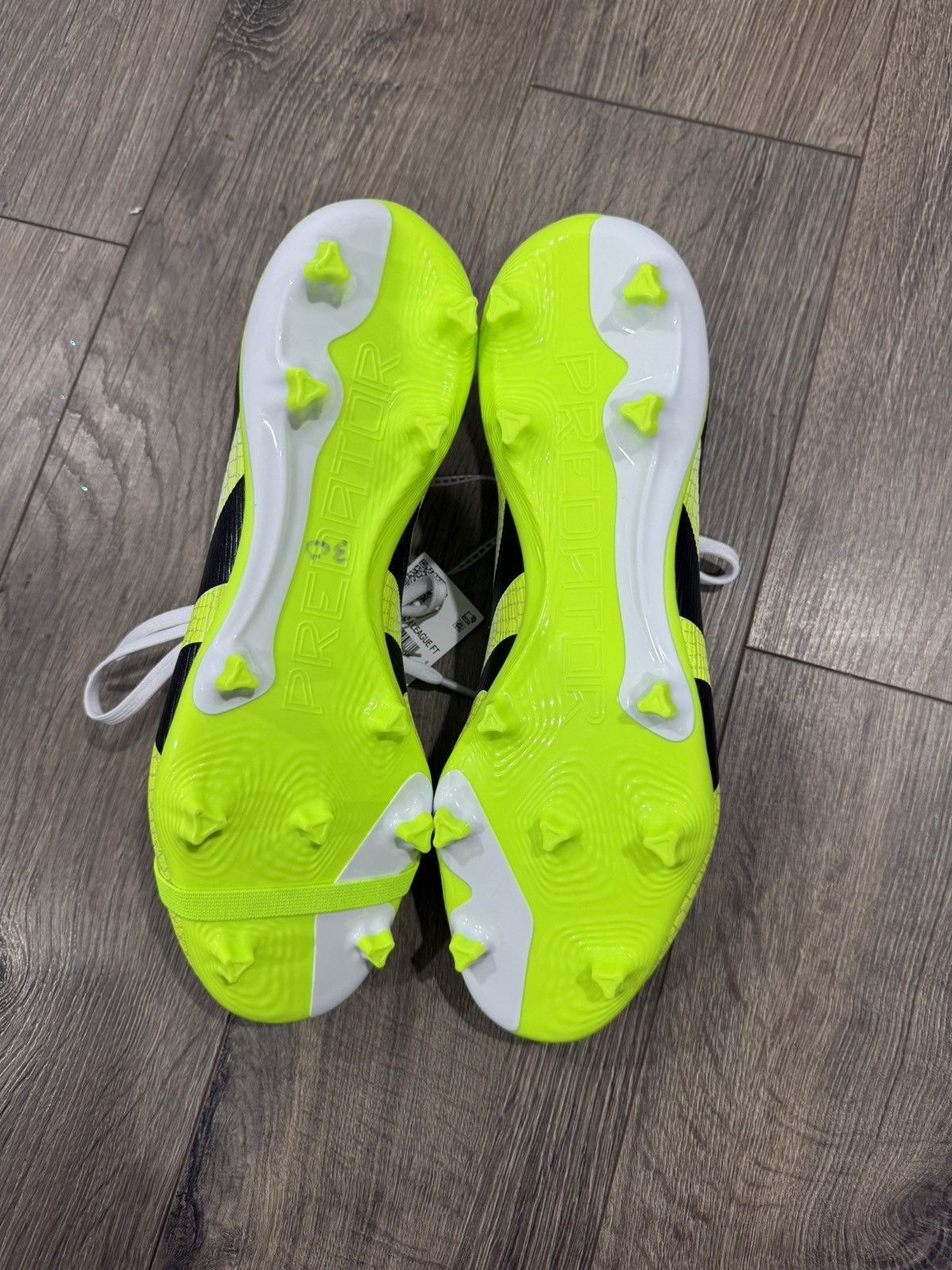 Adidas Adidas Predator League FT FG Cloud White Lucid Lemon Sz 9.5M Size US 9.5 / EU 42-43 - 3 Thumbnail