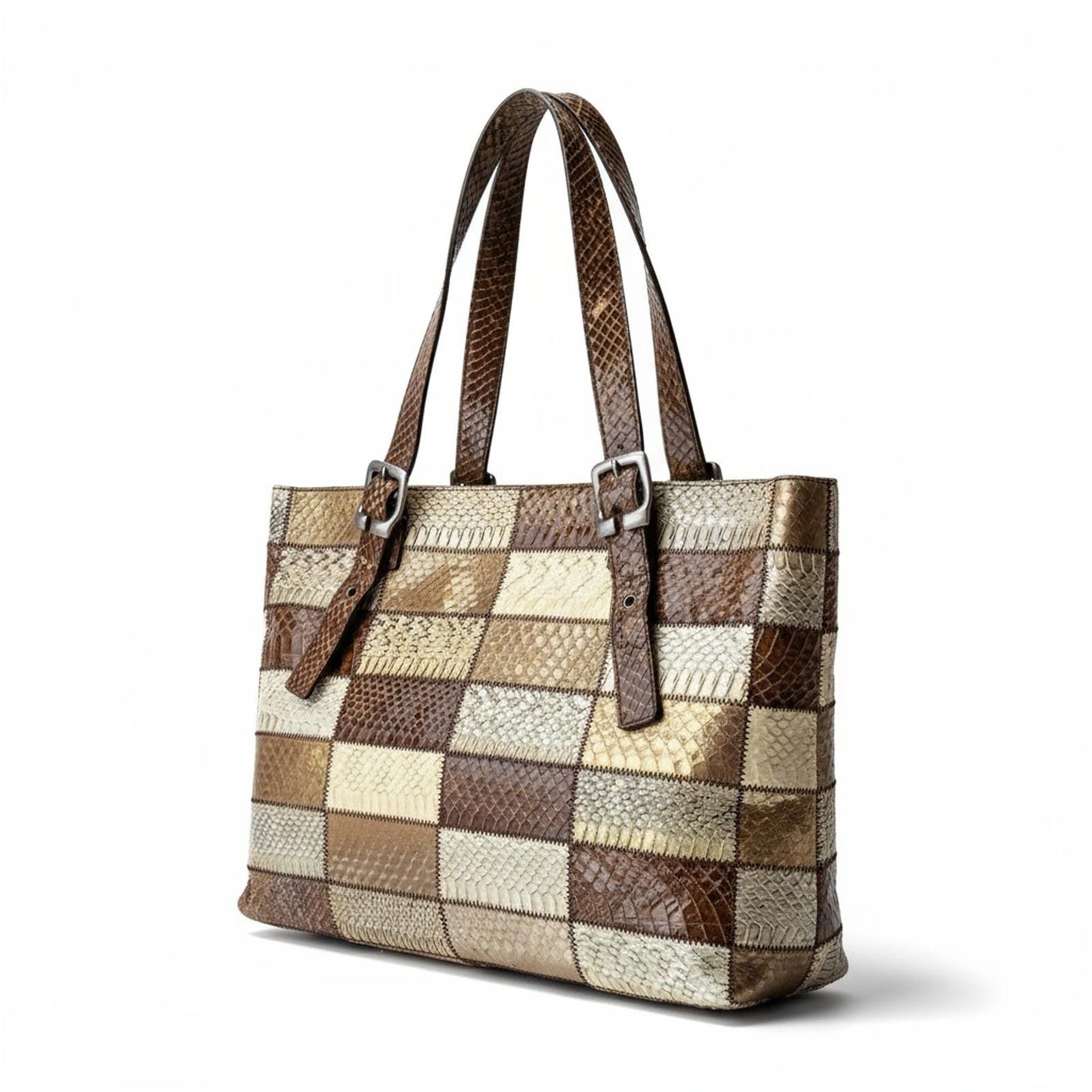 Miu Miu Miu Miu - Patchwork Leather Tote Bag Size ONE SIZE - 1 Thumbnail