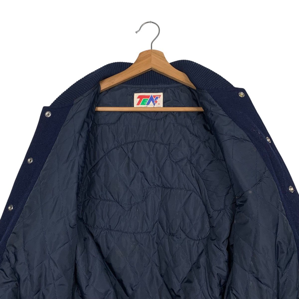 Japanese Brand Living In The Vision 67 GAP Leather Varsity Jacket Size US M / EU 48-50 / 2 - 12 Thumbnail