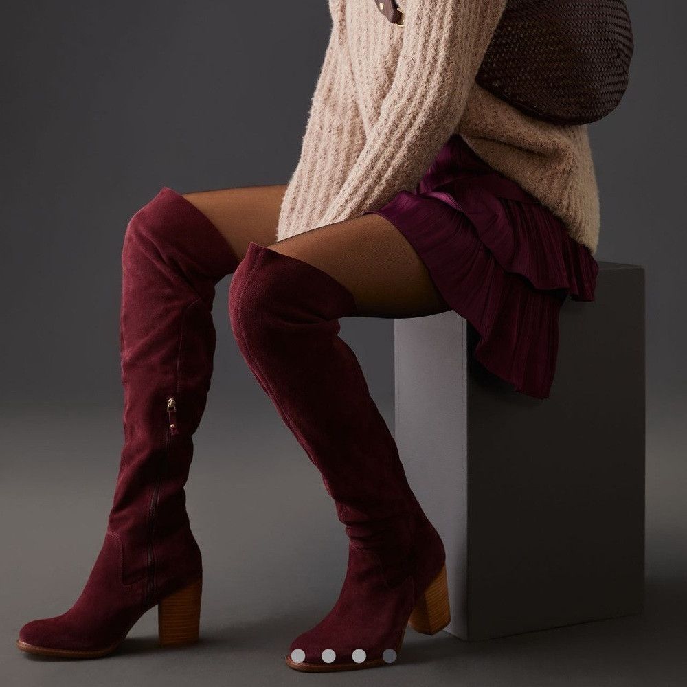 Anthropologie Free people over the knee suede boot Kelsi Dagger Brooklyn 9 Size US 9 / IT 39 - 1 Thumbnail