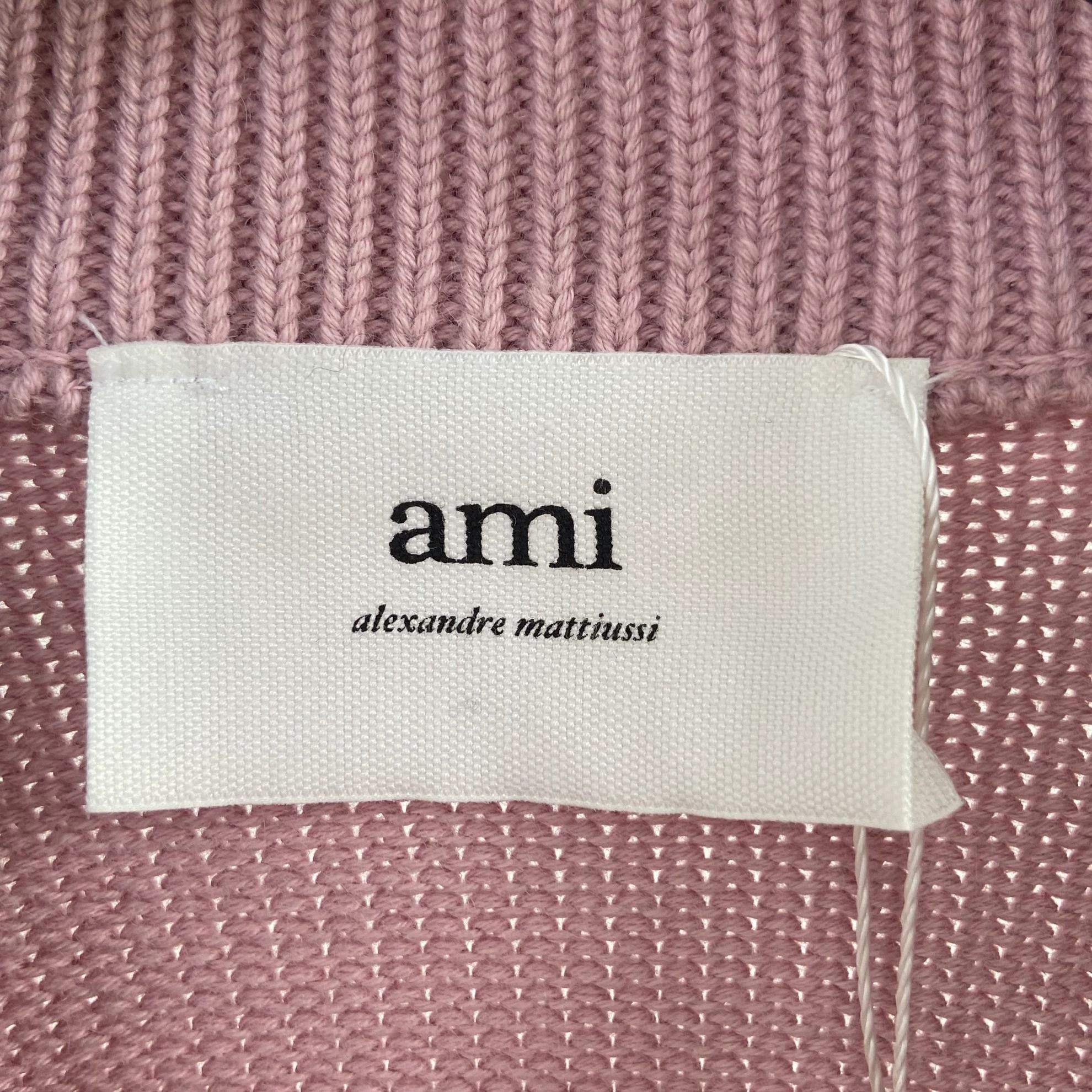 AMI Ami pink knit cardigan XS 9906 Size XS / US 0-2 / IT 36-38 - 5 Thumbnail