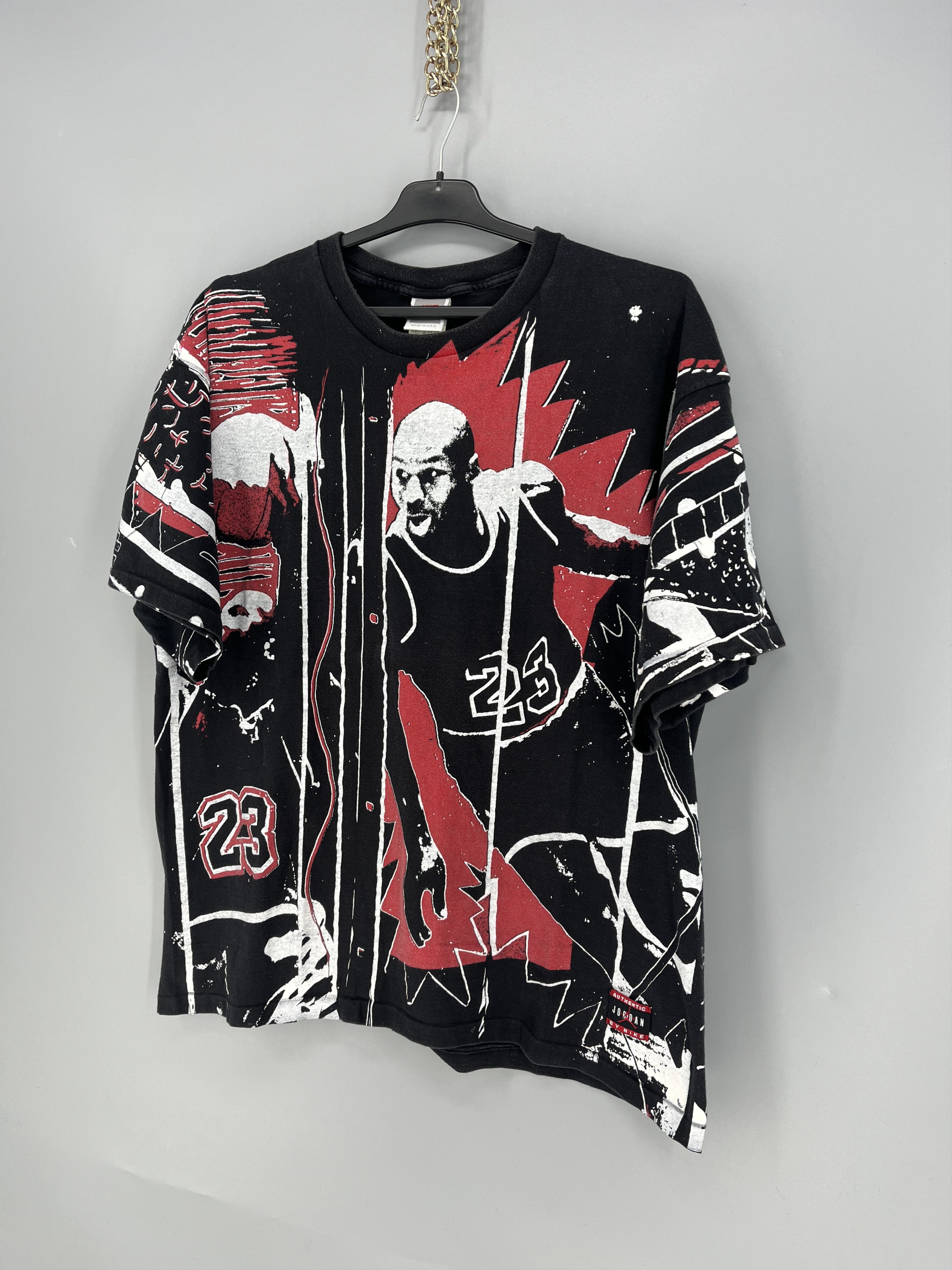 Nike Vintage nike micheal jordan all over print t shirt Size US XL / EU 56 / 4 - 3 Thumbnail