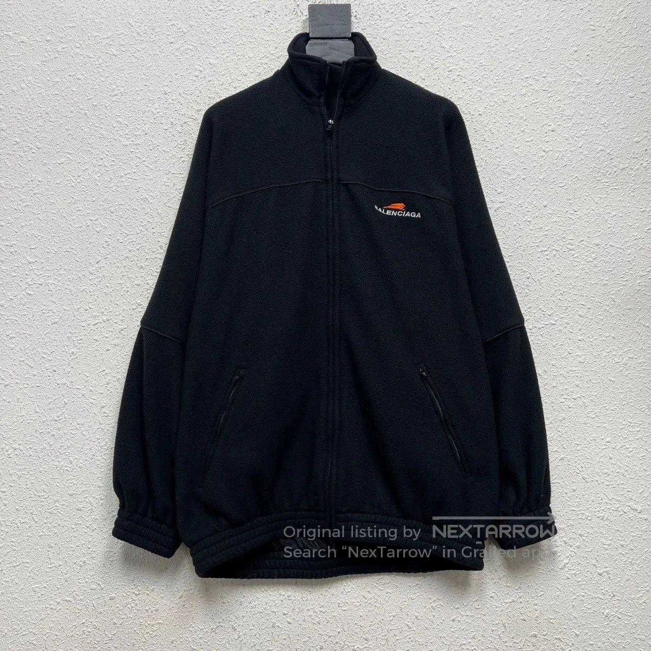 Balenciaga balenciaga tiger logo black fleece jacket. Size US S / EU 44-46 / 1 - 1 Thumbnail