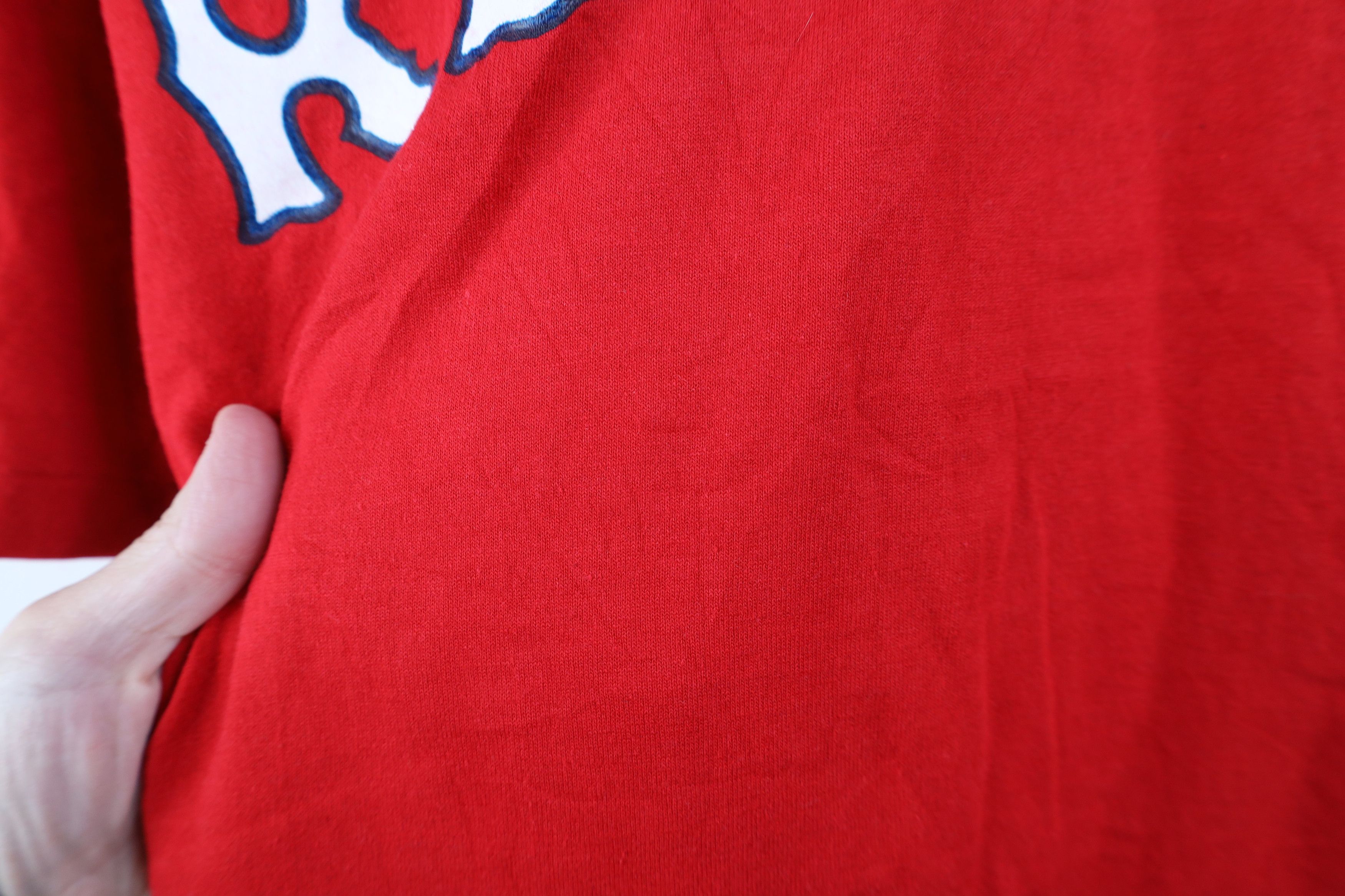Vintage Vintage 70s 80s Rawlings Red Sox Baseball T-Shirt Red USA Size US XL / EU 56 / 4 - 5 Thumbnail
