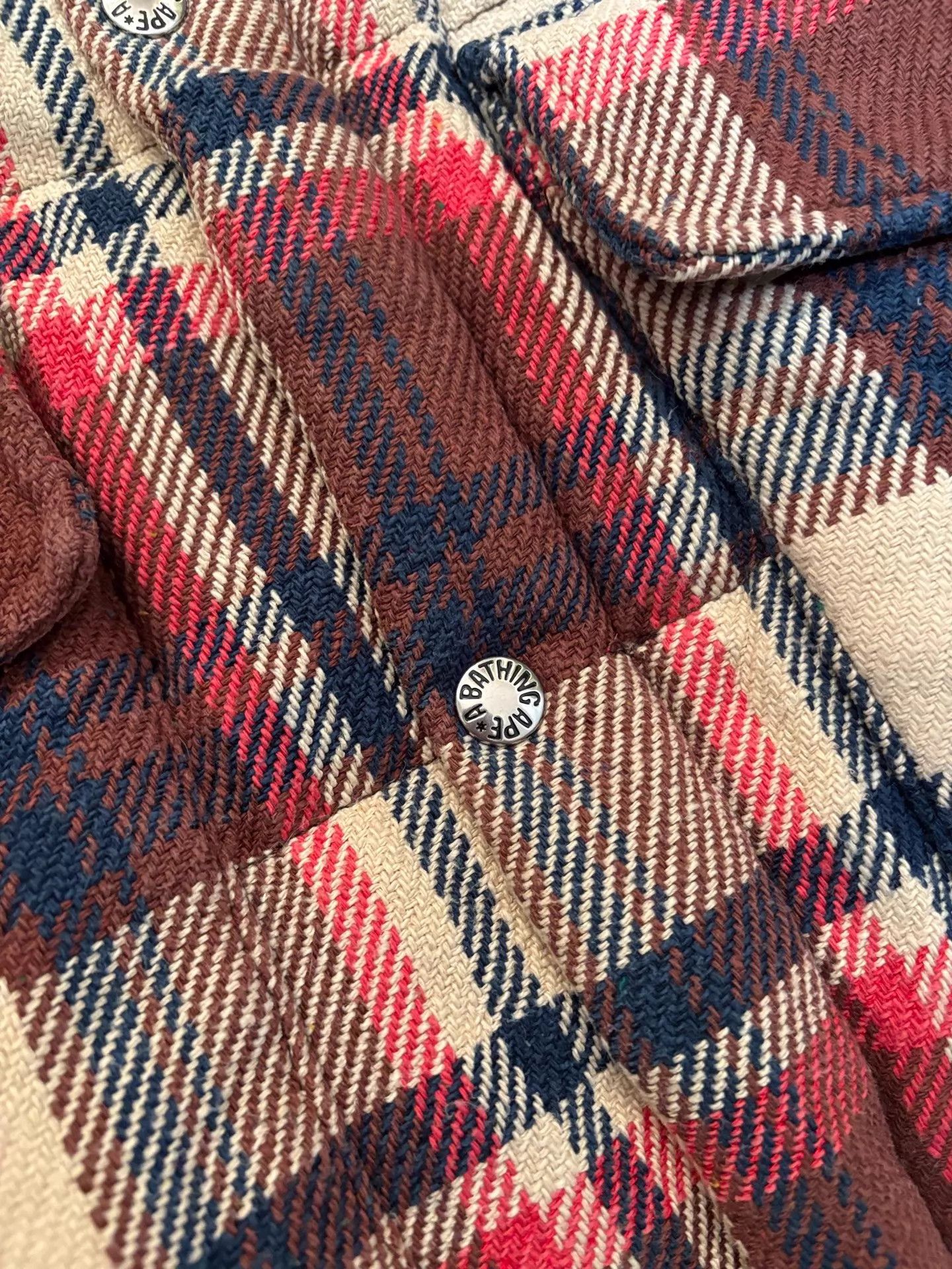 Bape BAPE NIGO Era Kimura Check Down Jacket M Good Condition Size US M / EU 48-50 / 2 - 7 Thumbnail