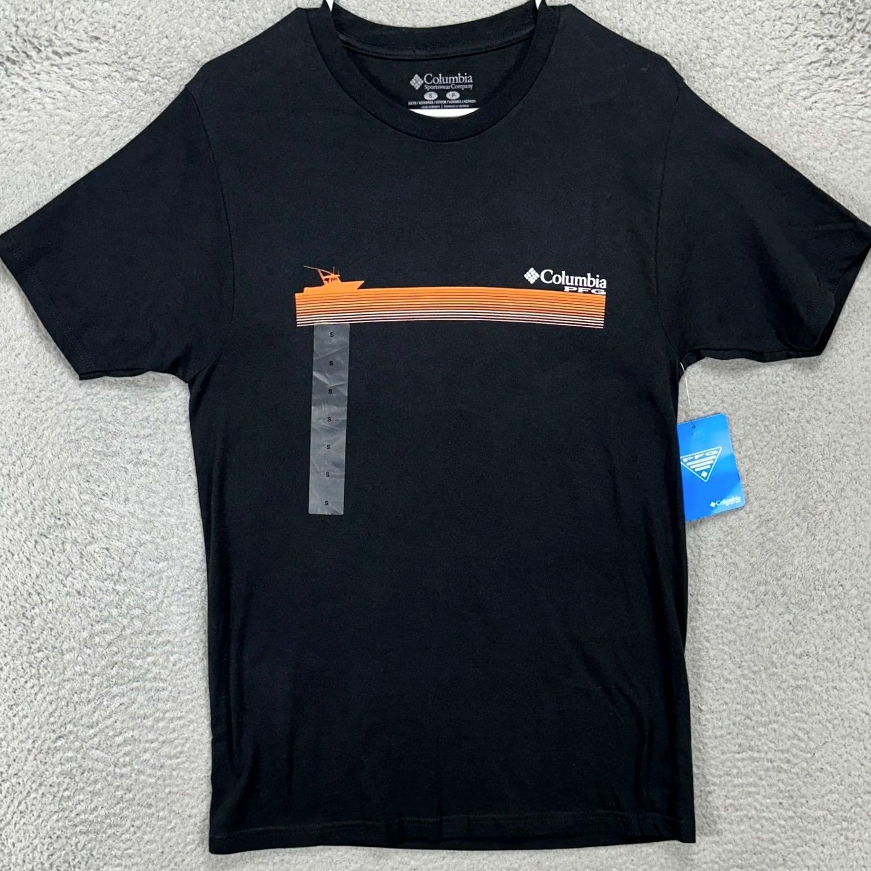 Vintage Columbia PFG Mens T-Shirt Small Black Crewneck Short Sleeve Tee Cotton Logo NEW Size US S / EU 44-46 / 1 - 3 Thumbnail