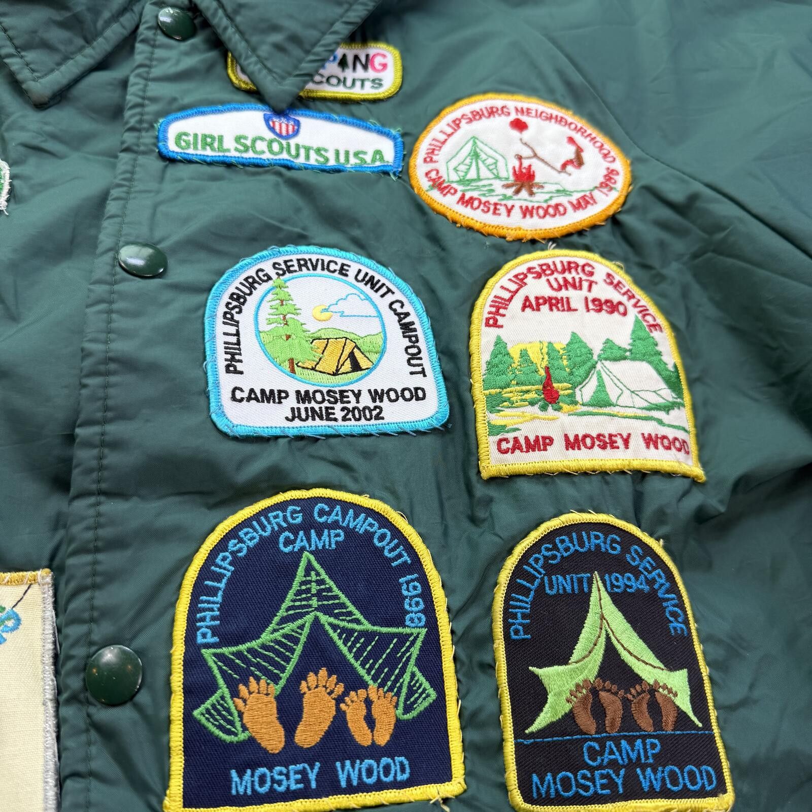 Other Vintage 90s Girl Scouts Patch Covered Green Windbreaker XL Size US XL / EU 56 / 4 - 6 Thumbnail