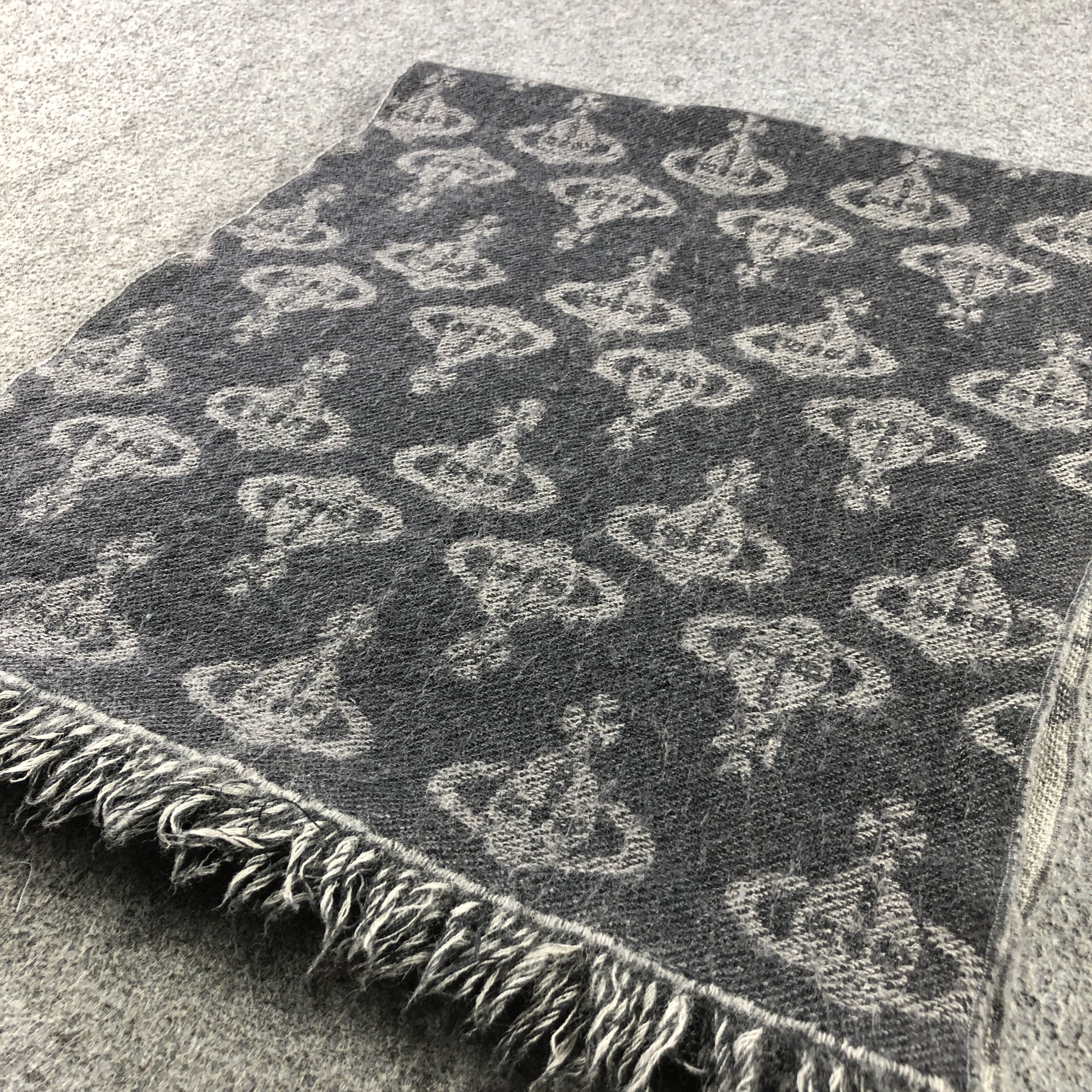 Vivienne Westwood Vivienne Westwood Orbs Wool Scarf Muffler V2943 Size ONE SIZE - 3 Thumbnail