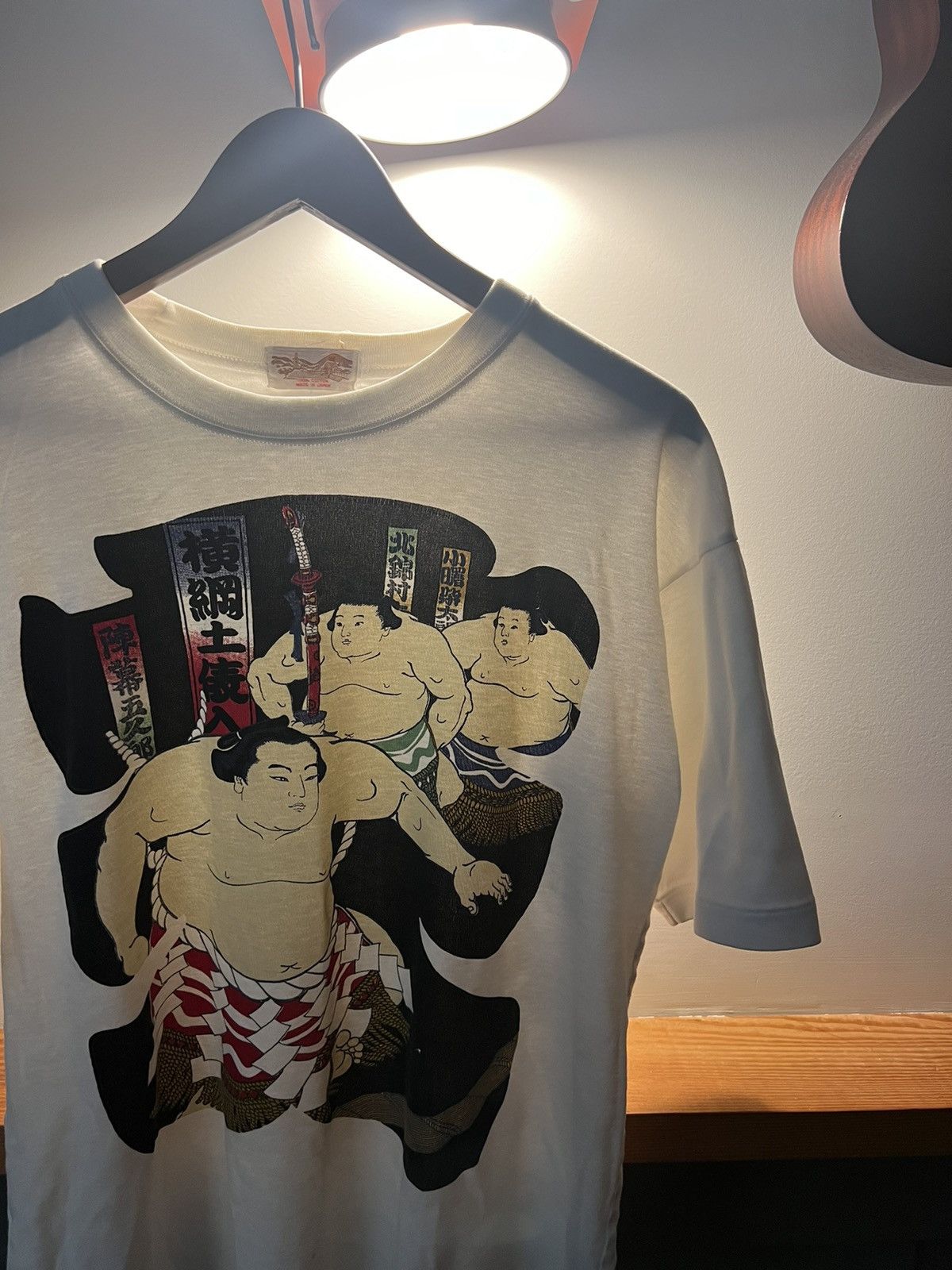 Japanese Brand × Vintage 90s Sumo Wrestler 🇯🇵Japanese🇯🇵 tee Size US L / EU 52-54 / 3 - 8 Thumbnail