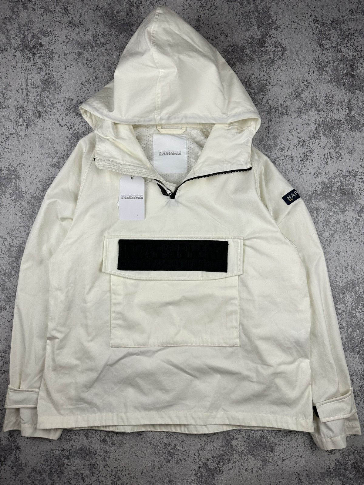 Napapijri New ❗️NAPAPIJRI Anorak Jacket Graphic White Half-Zip Size US L / EU 52-54 / 3 - 1 Thumbnail