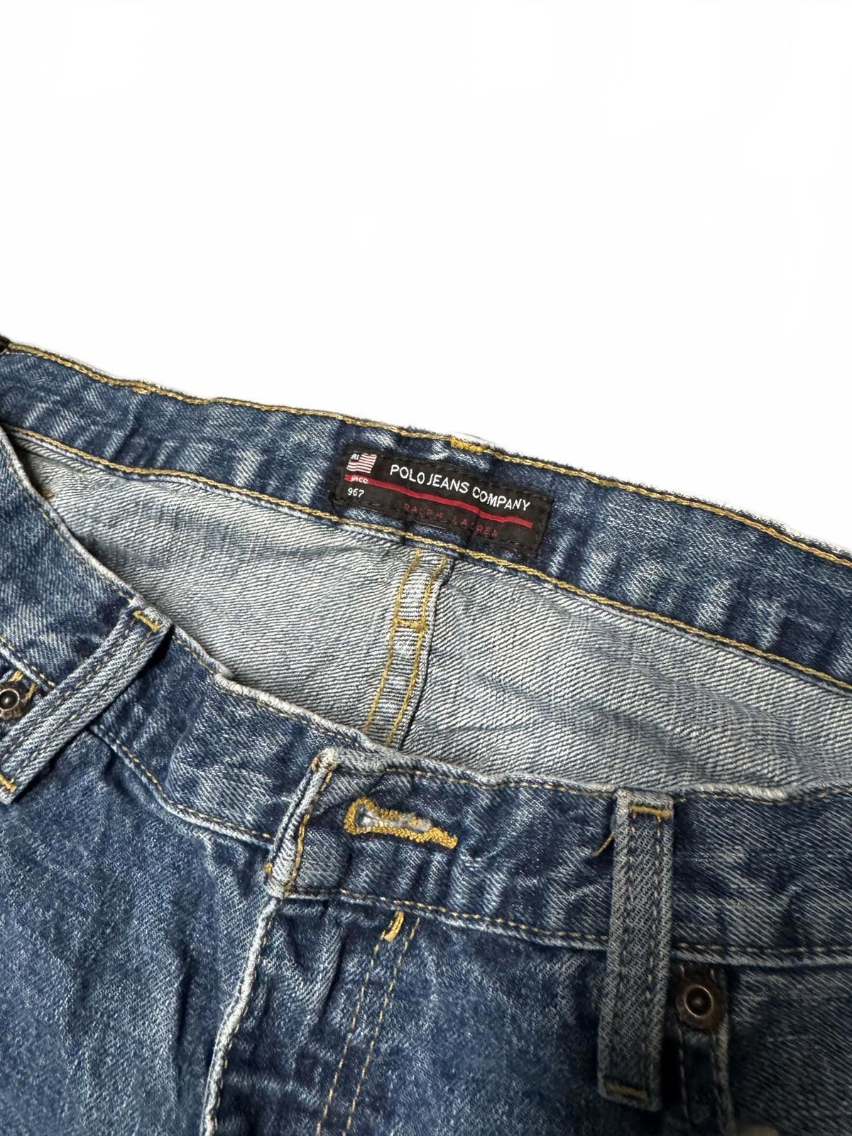 Designer Polo Jeans Company Men's Denim Jeans - Size 36x34 Size US 36 / EU 52 - 4 Thumbnail