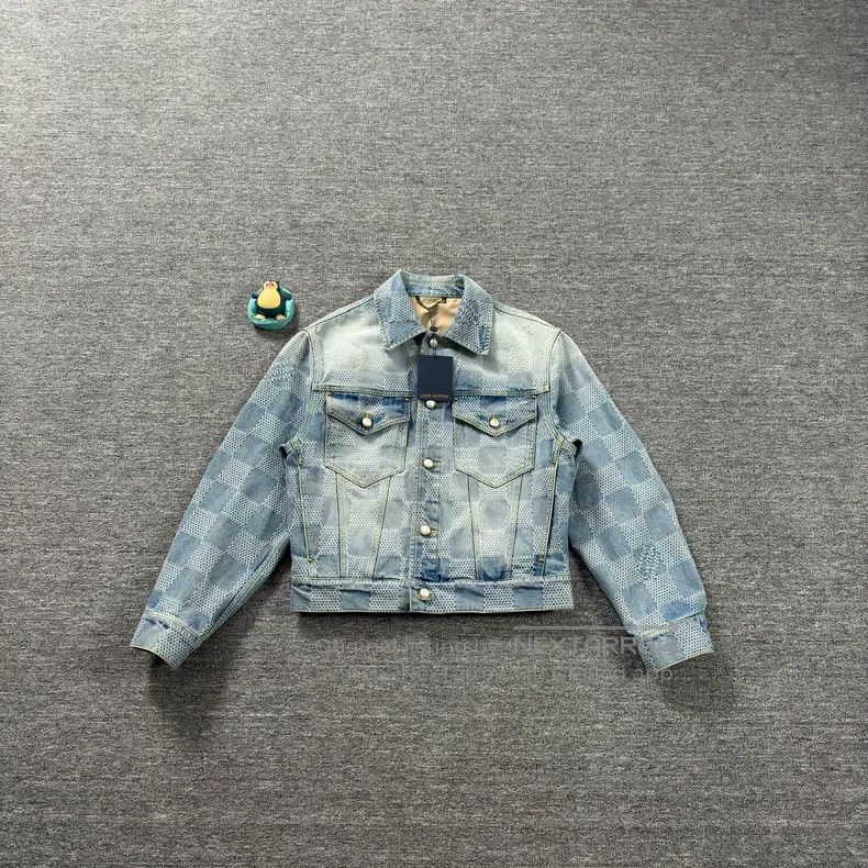 Louis Vuitton Louis Vuitton Fei Dong Blue Plaid Denim Jacket Size US S / EU 44-46 / 1 - 1 Thumbnail