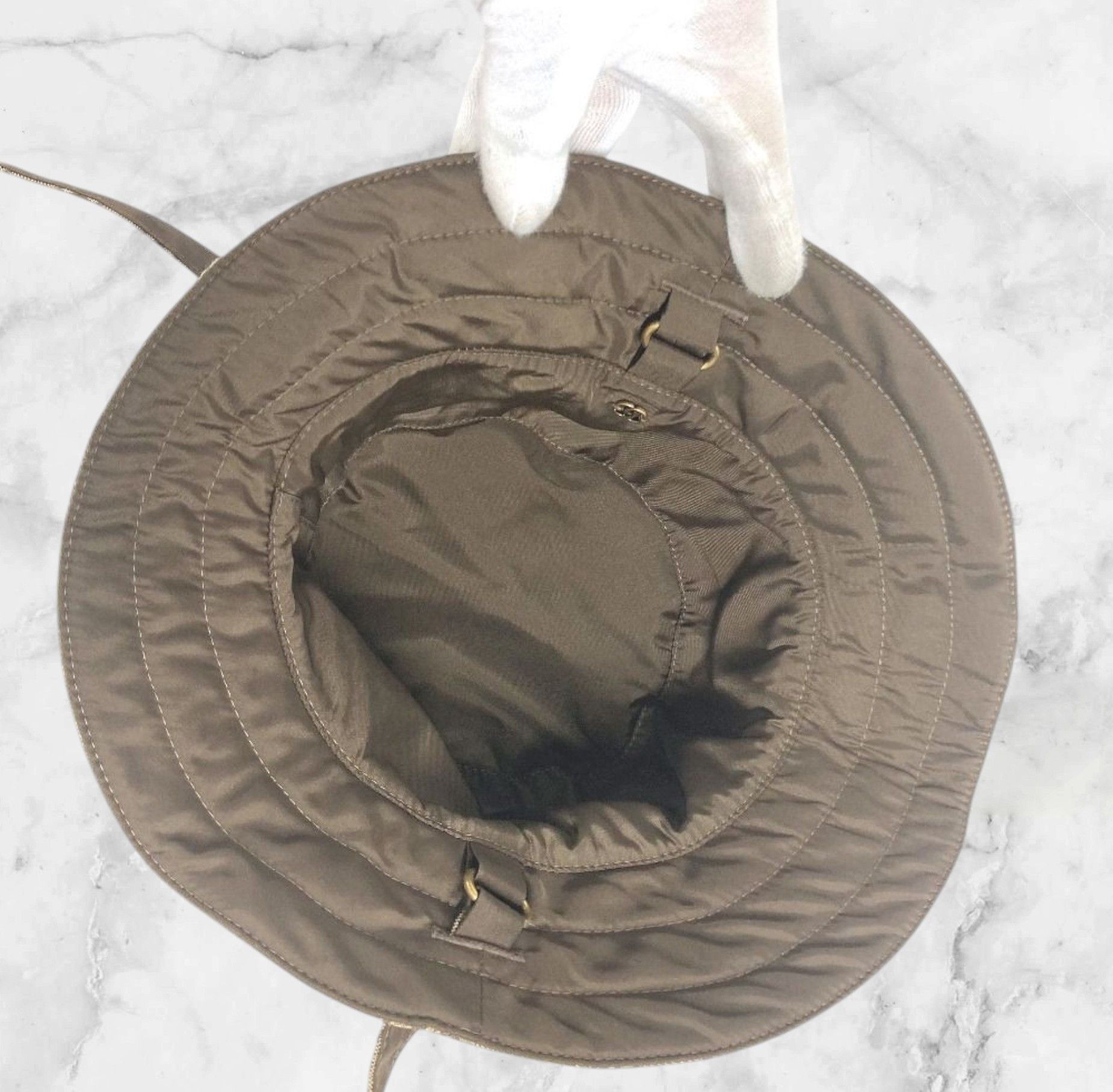Gucci Gucci GG Monogram Reversible Stripe Bucket Hat Size ONE SIZE - 7 Thumbnail