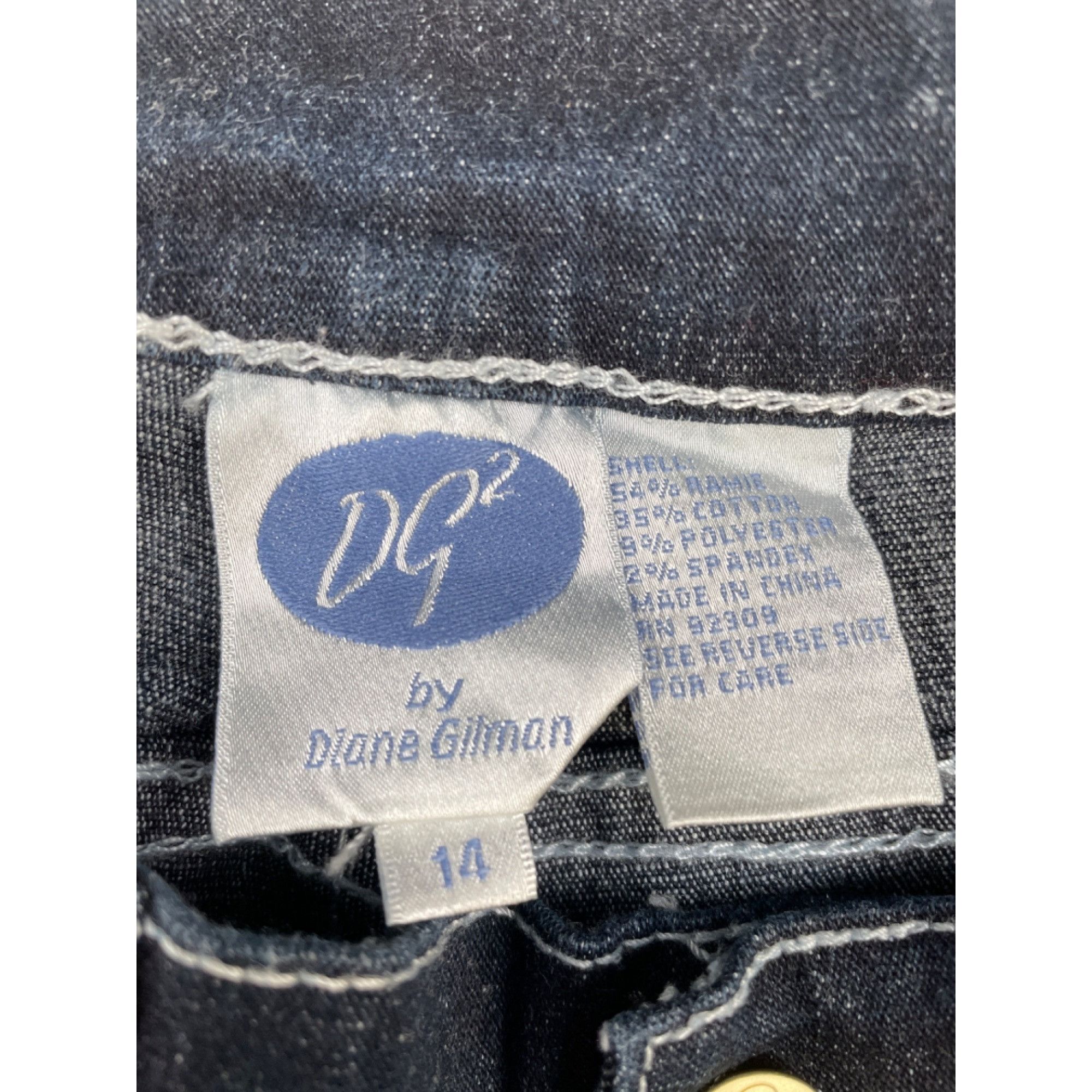 Other Diane Gilman Women's Blue Jeans boot cut Size 14 SKU 5151 Size 36" / US 14 / IT 50 - 4 Thumbnail