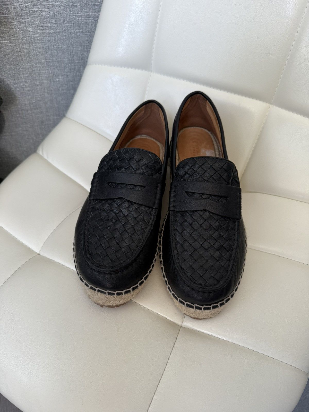 Bottega Veneta Bottega Veneta Woven Leather Loafers Shoes Espadrille Sole Size US 8 / EU 41 - 14 Thumbnail