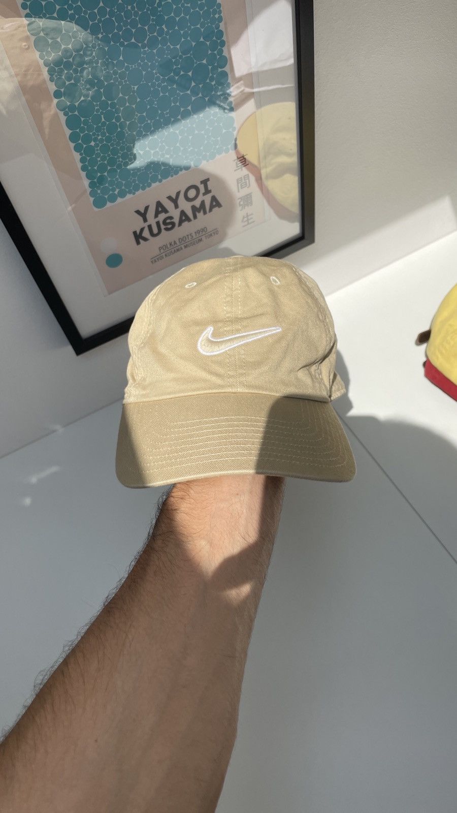 Nike × Vintage Vintage Nike Cap Embroidered Centr Swoosh Size ONE SIZE - 1 Thumbnail