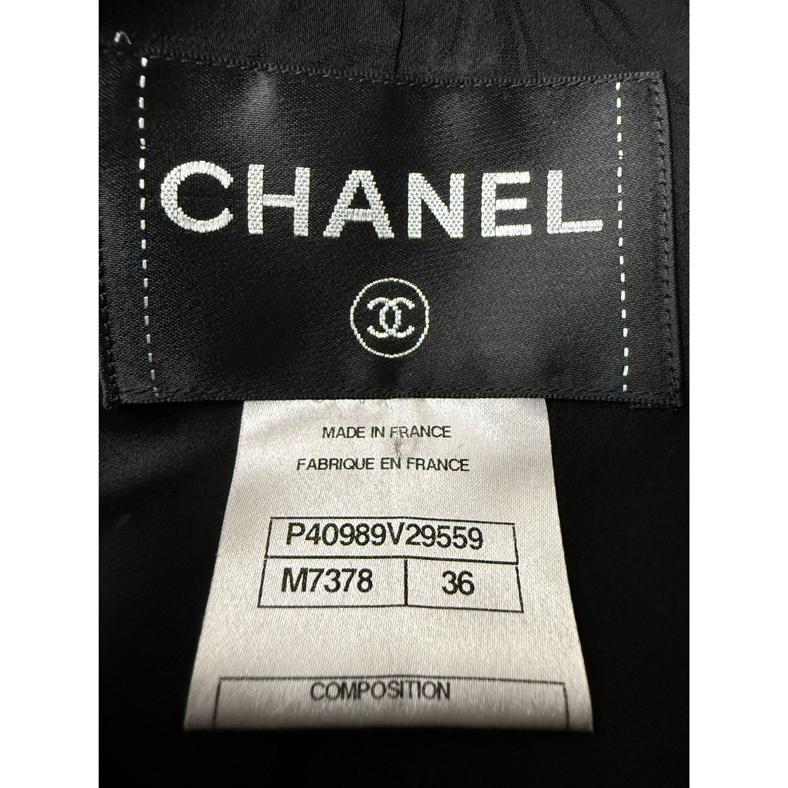 Chanel Chanel Black & White Tweed Jacket Size XS / US 0-2 / IT 36-38 - 7 Thumbnail