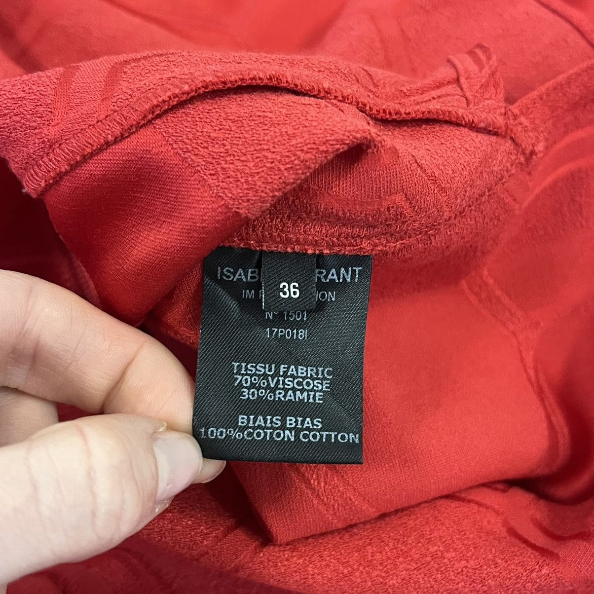 Isabel Marant Red Isabel Marant shirt blouse shirt Size S / US 4 / IT 40 - 5 Thumbnail