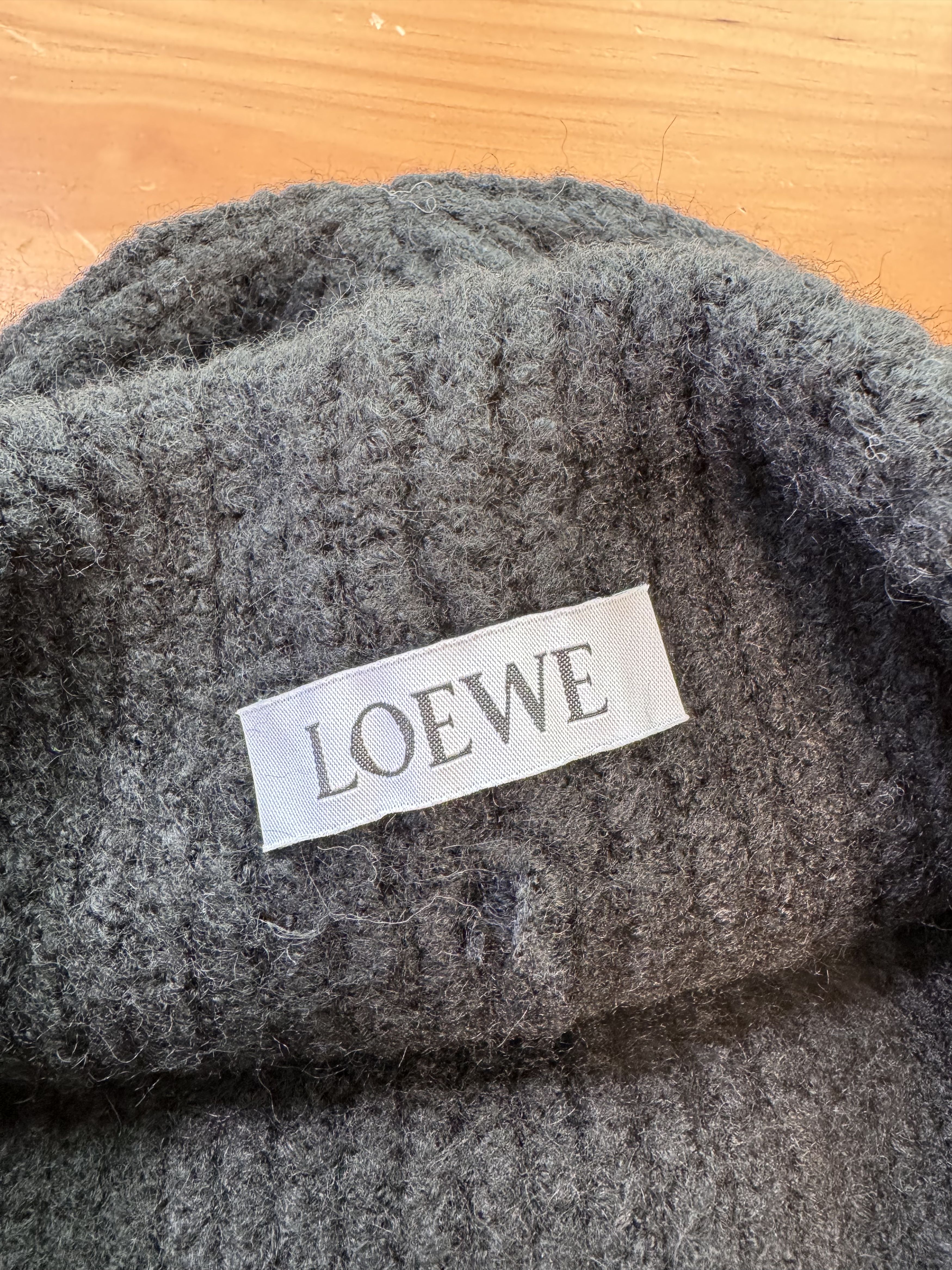 Loewe Loewe Chunky Knit Beanie Hat Patch Size ONE SIZE - 5 Thumbnail