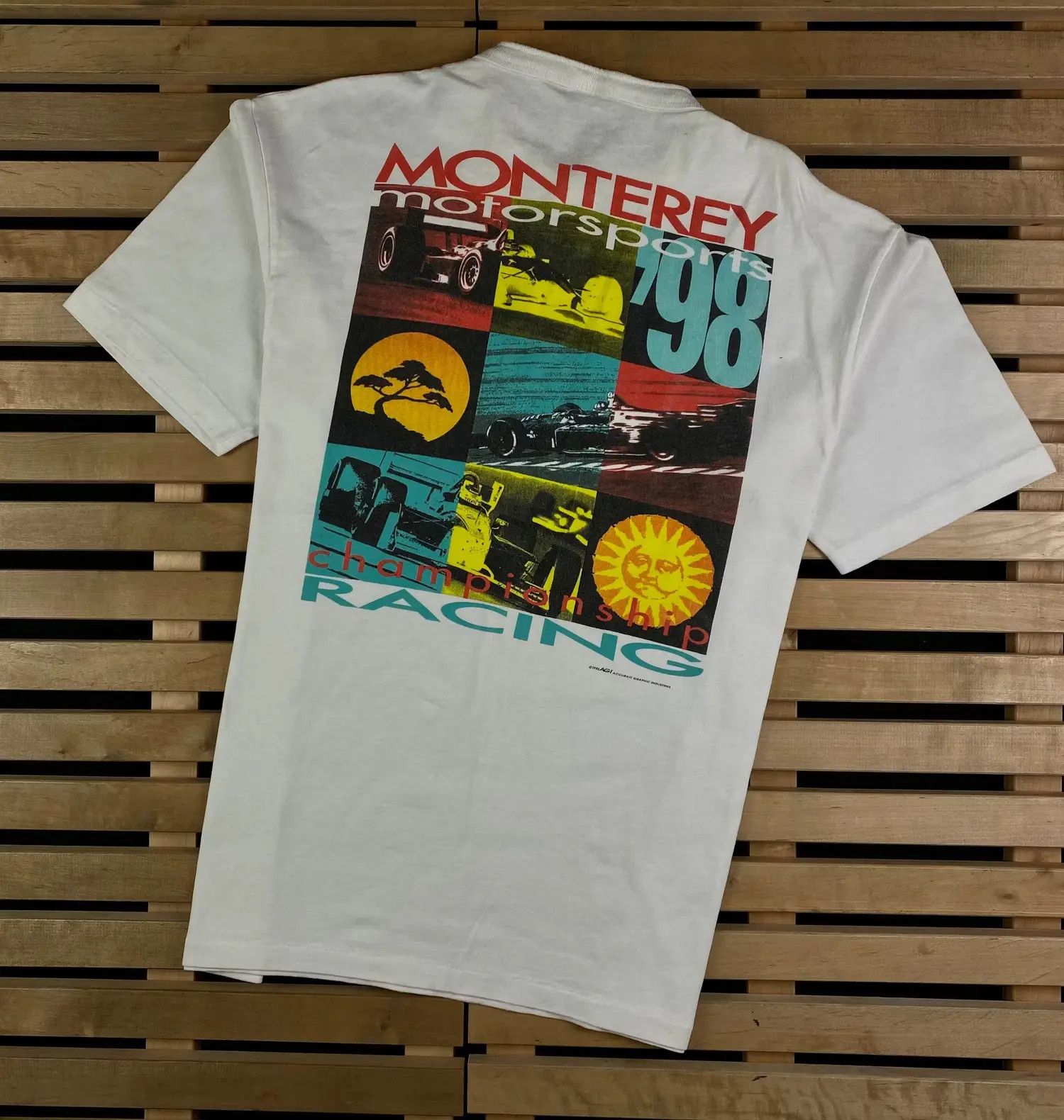 Band Tees Men’s Racing T-Shirt Monterey Vintage 1998 Size L Size US L / EU 52-54 / 3 - 1 Thumbnail