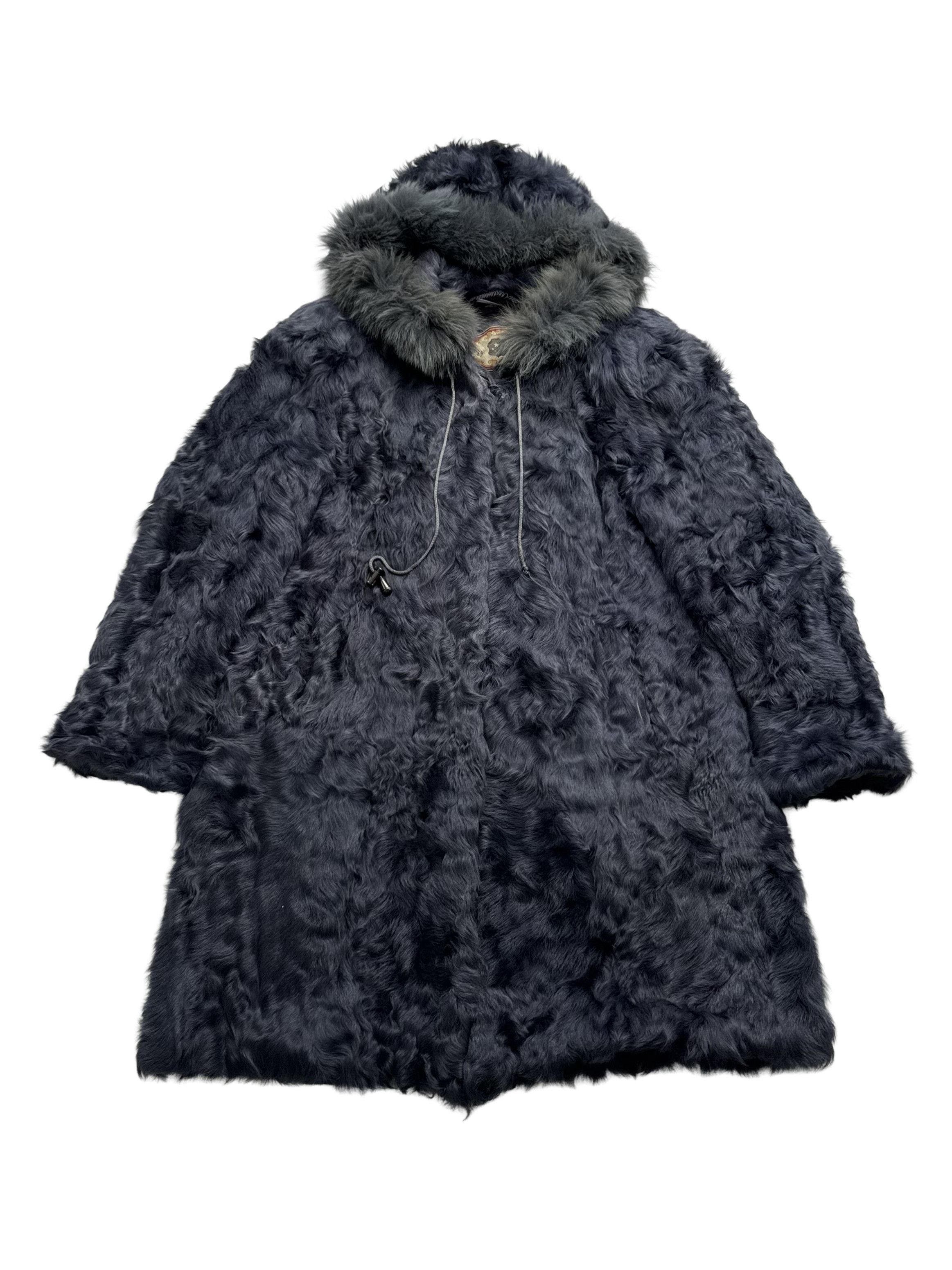 Vintage Vintage Real Fur Hooded Coat Size XL / US 12-14 / IT 48-50 - 6 Thumbnail