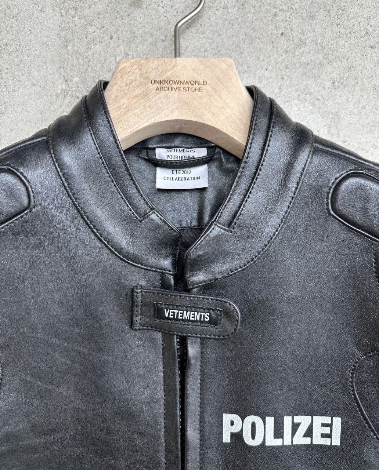 Vetements Vetments Polizei Leather Racing Jacket | Grailed Vetements Vetments Polizei Leather Racing Jacket | Grailed