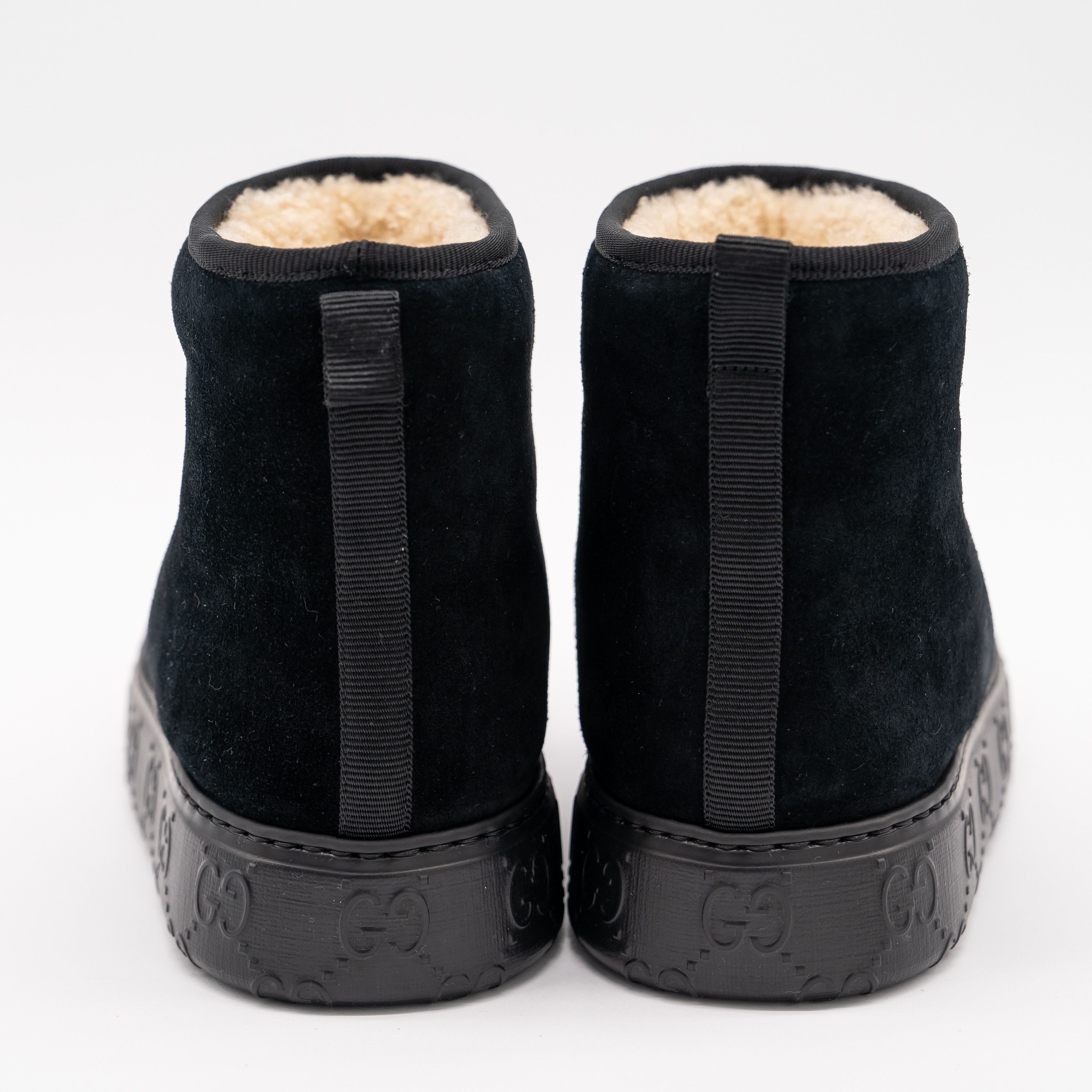 Gucci 36.5G 6.5 US Gucci Shearling Ankle Boots Black Mouton Winter Size US 6.5 / IT 36.5 - 5 Thumbnail