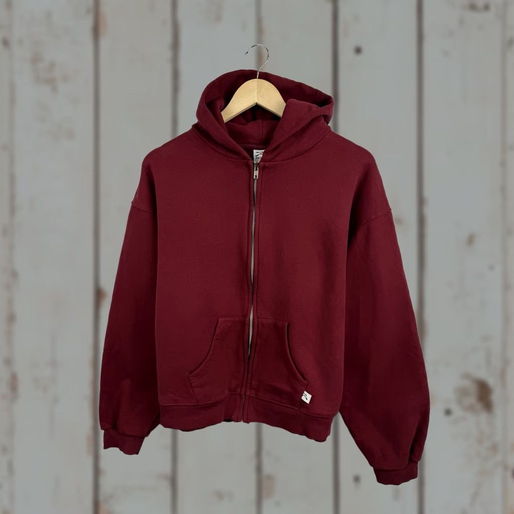 Vintage Akimbo Club Zip Hoodie Heavyweight Cotton USA Boxy Fit Y2K Red L Mens Hoodie Size US L / EU 52-54 / 3 - 1 Thumbnail