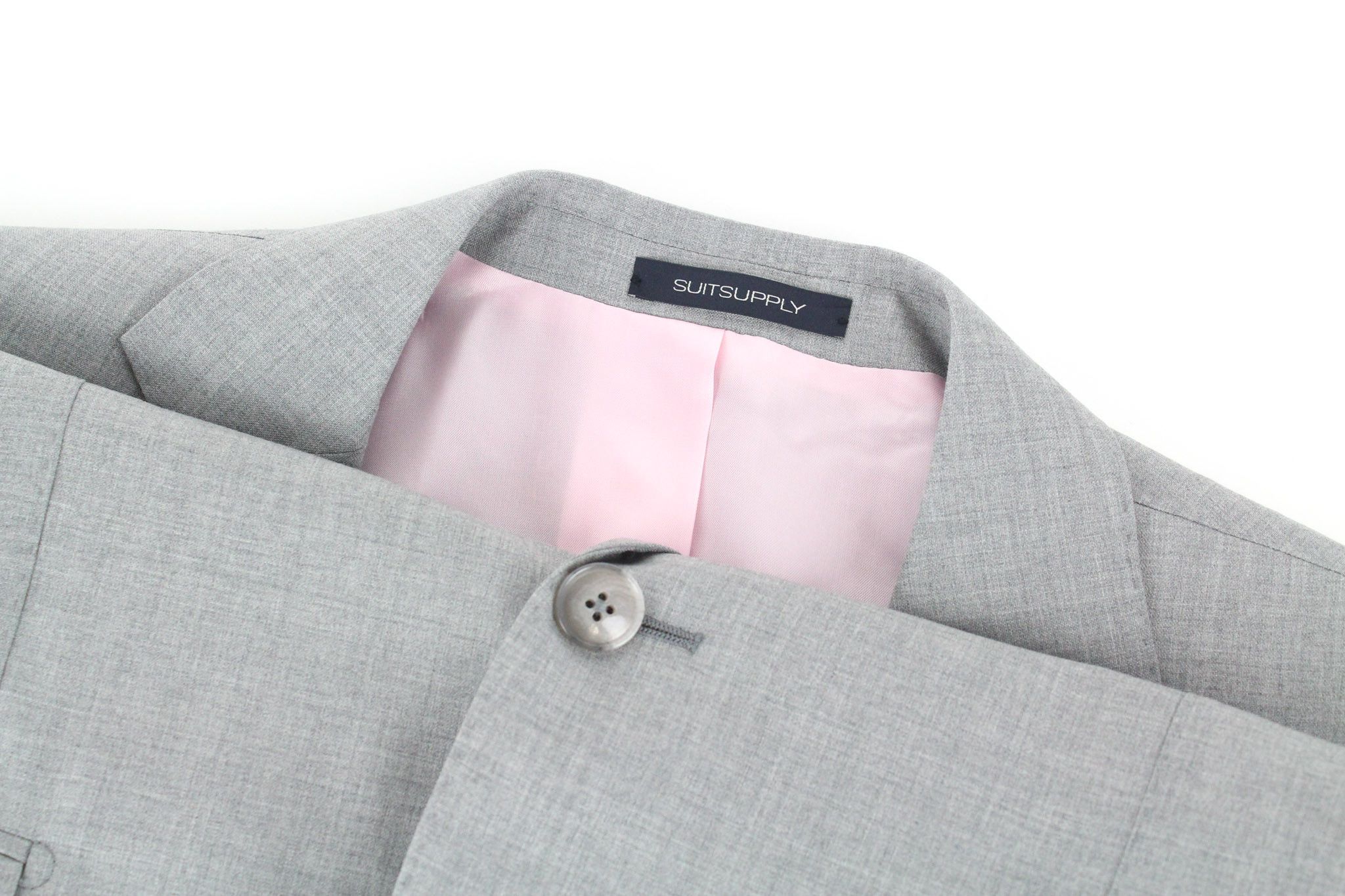 Suitsupply LA SPALLA UK40S Wool Grey Suit 73584 Size 40S - 8 Thumbnail