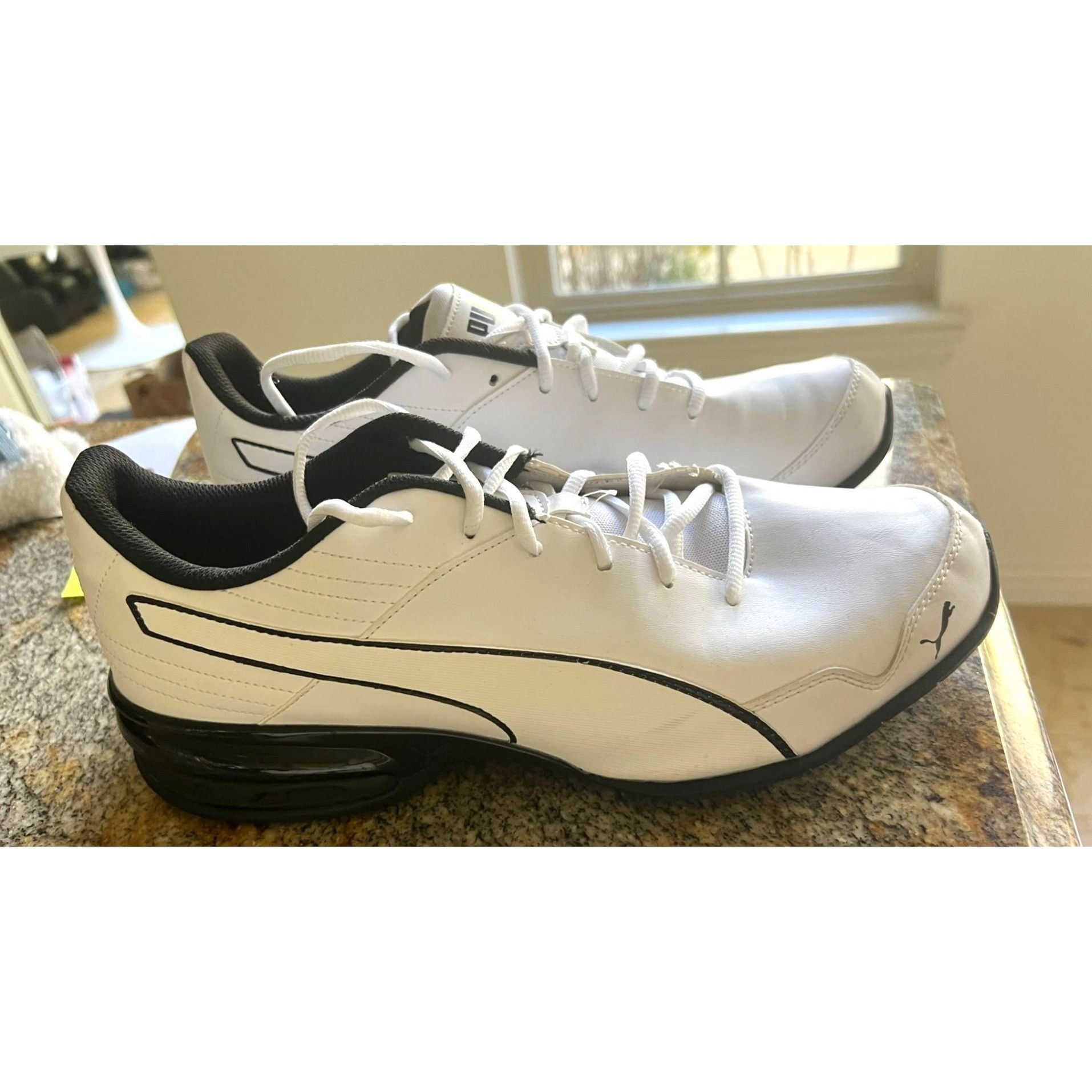 Puma Puma Mens White & Black Athletic Shoes With Cushioned Soles Size US 13 / EU 46 - 1 Thumbnail