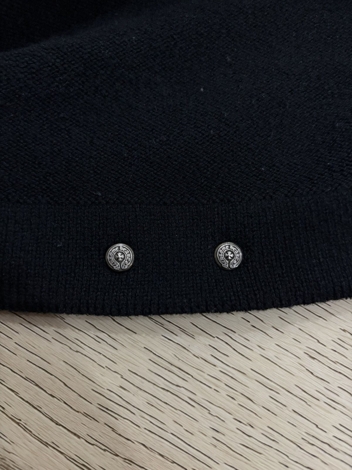 Chrome Hearts Chrome Hearts Triple Cross Leather Cashmere Hoodie Size US M / EU 48-50 / 2 - 6 Thumbnail