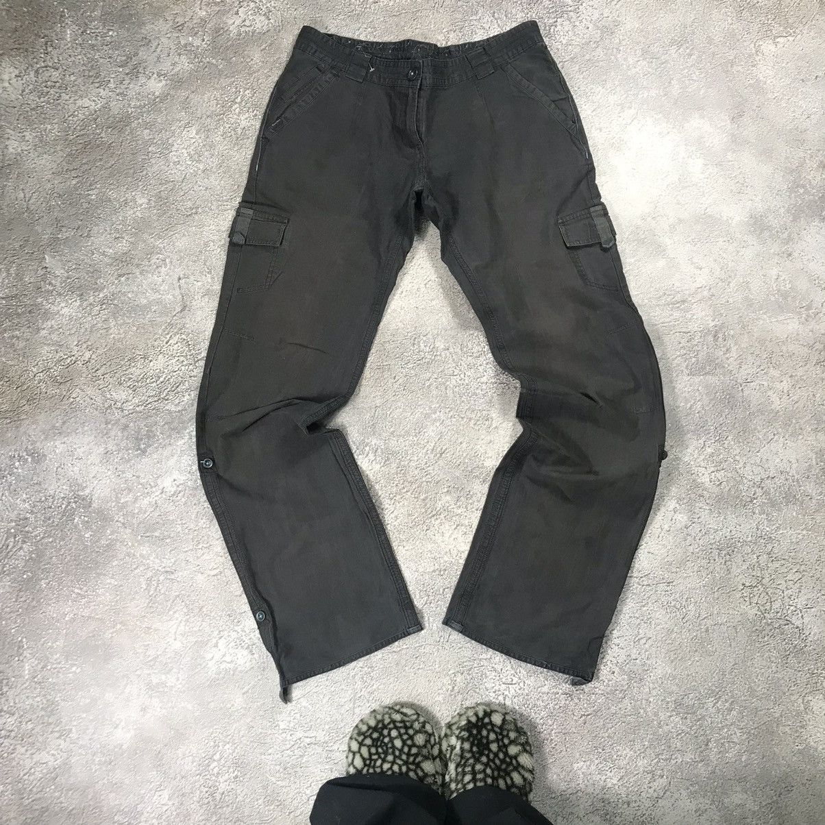 Vintage Vintage Y2K Faded Black Baggy Cargo Pants Tactical Streetwea Size 30" / US 8 / IT 44 - 2 Thumbnail