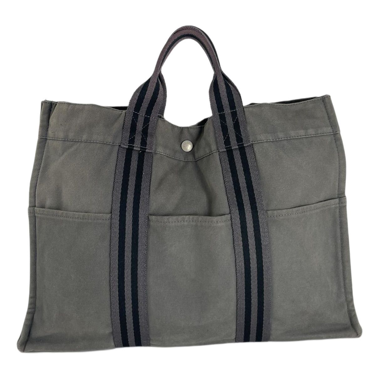 Other Hermès Grey Cotton Handbag Size ONE SIZE - 1 Thumbnail