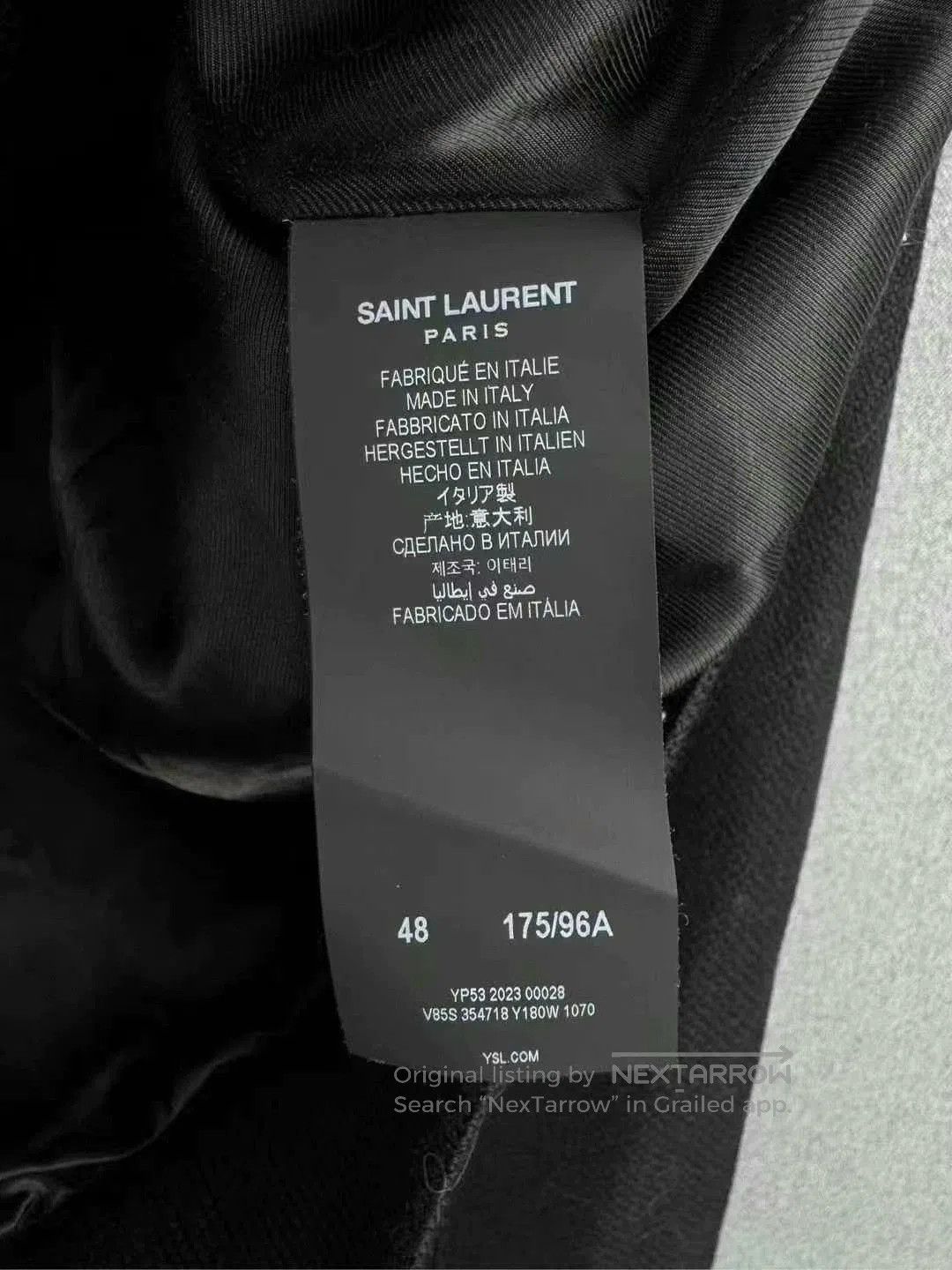 Saint Laurent Paris saint laurent black and white baseball jacket. Size US M / EU 48-50 / 2 - 4 Thumbnail