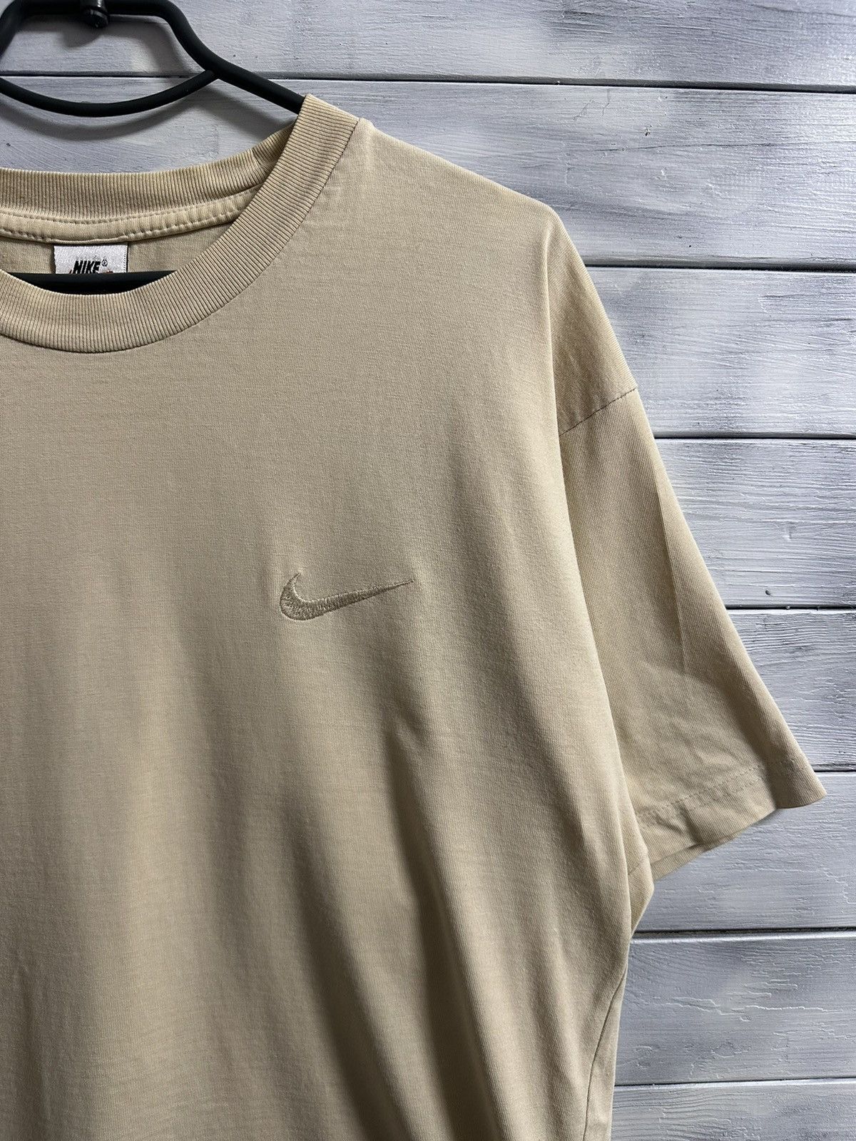 Nike Rare Vintage T-Shirt Nike 90’e Small Swoosh Drill. Size US M / EU 48-50 / 2 - 3 Thumbnail