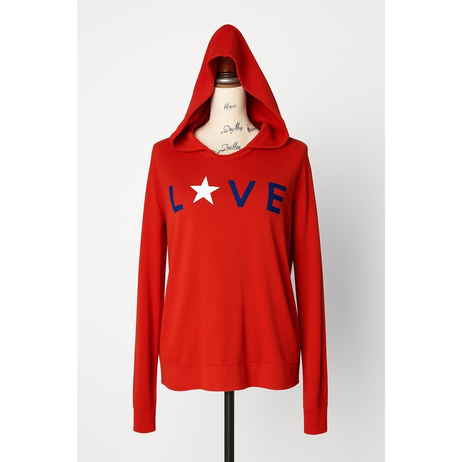 Other Sundry Red LOVE Hoodie Sweatshirt Women’s Size Large L NWOT Size L / US 10 / IT 46 - 1 Thumbnail