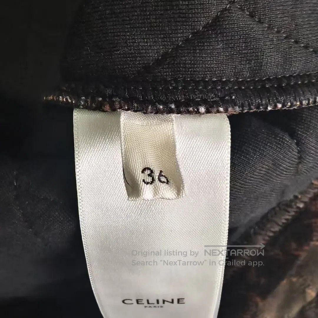 Celine Celine Triomphe Brown Velvet Cropped Jacket. Size XS / US 0-2 / IT 36-38 - 4 Thumbnail