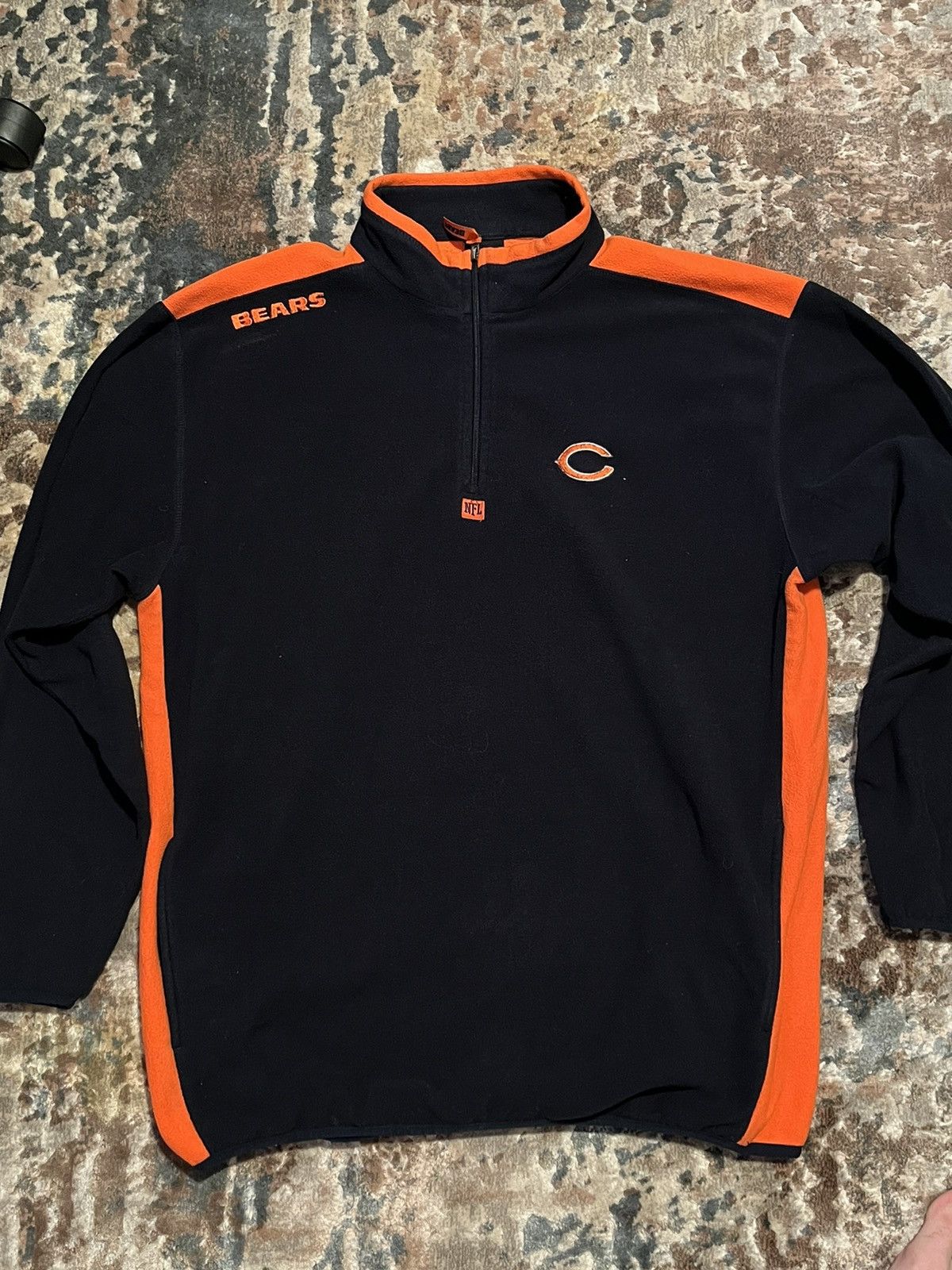 NFL Chicago Bears NFL Fleece Quarter Zip Sweater Size US XL / EU 56 / 4 - 1 Thumbnail