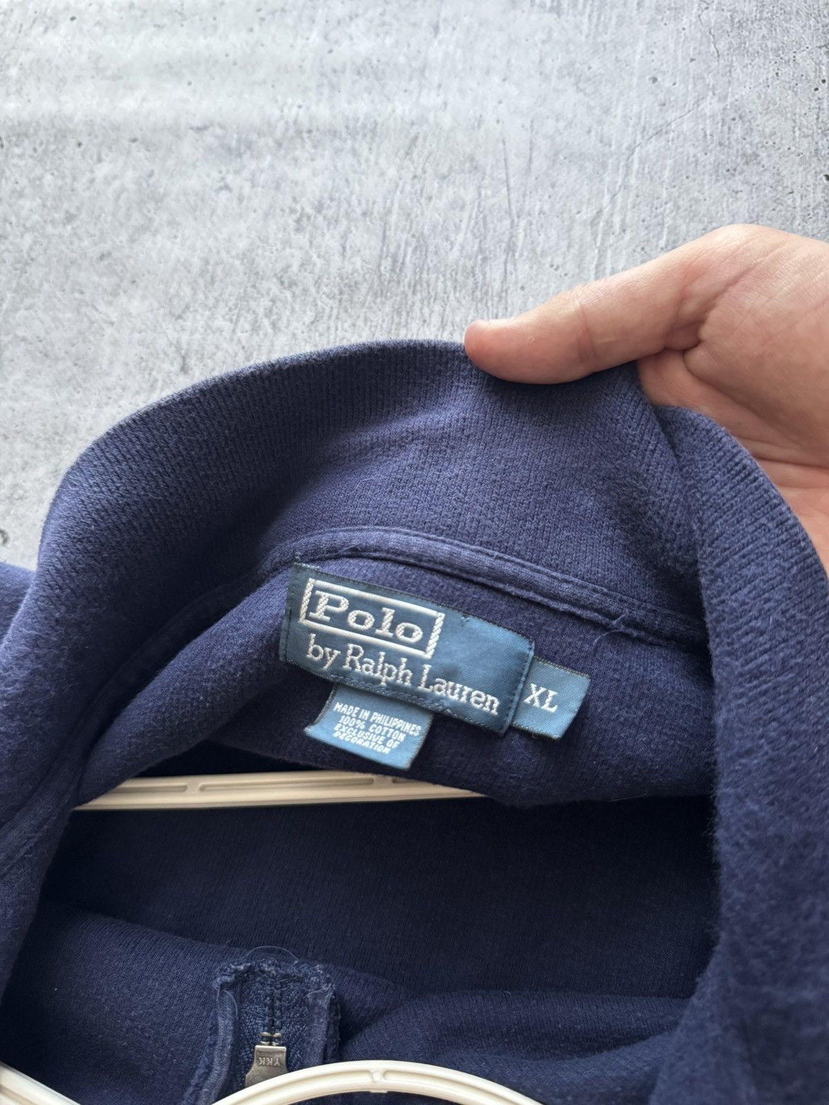 Polo Ralph Lauren Polo Ralph Lauren 1/3 zip Sweater Knit Vintage Size XL Blue Size US XL / EU 56 / 4 - 6 Thumbnail