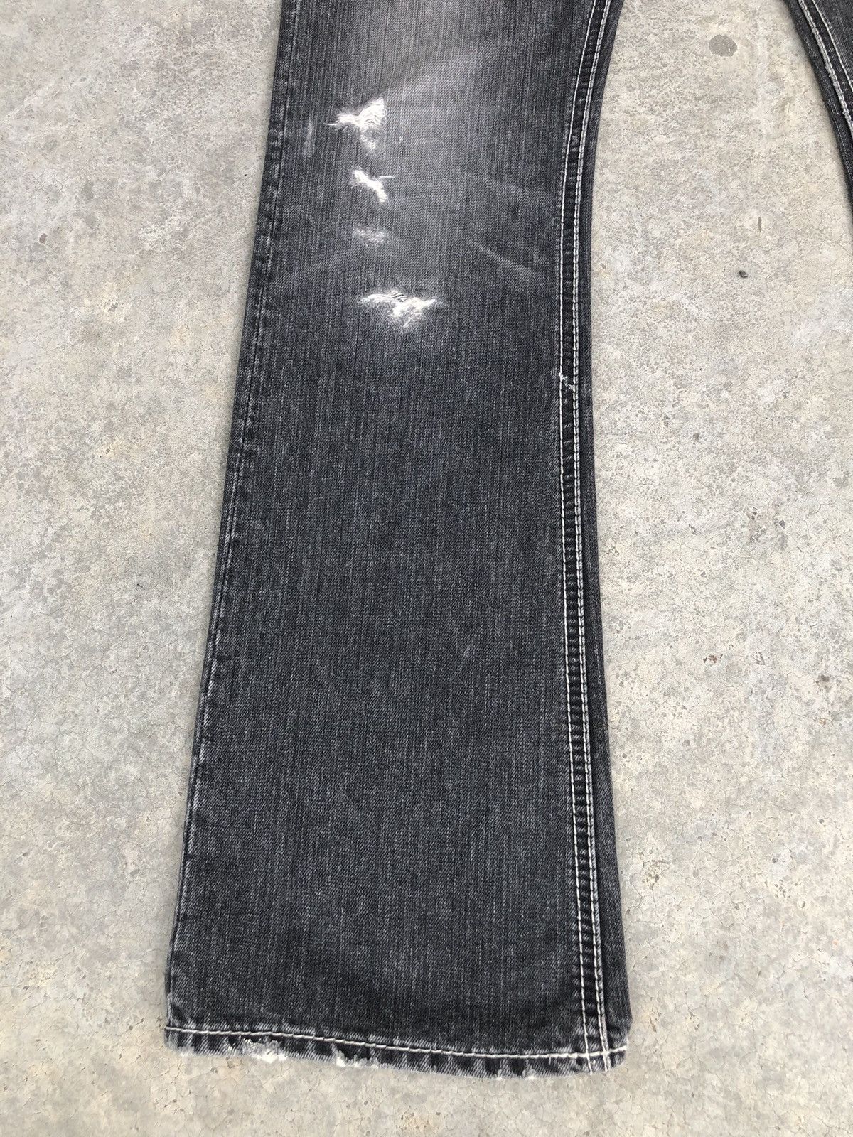 Japanese Brand Japanese Quarter Gemini Flared Jeans Distressed Jeans Size US 30 / EU 46 - 6 Thumbnail