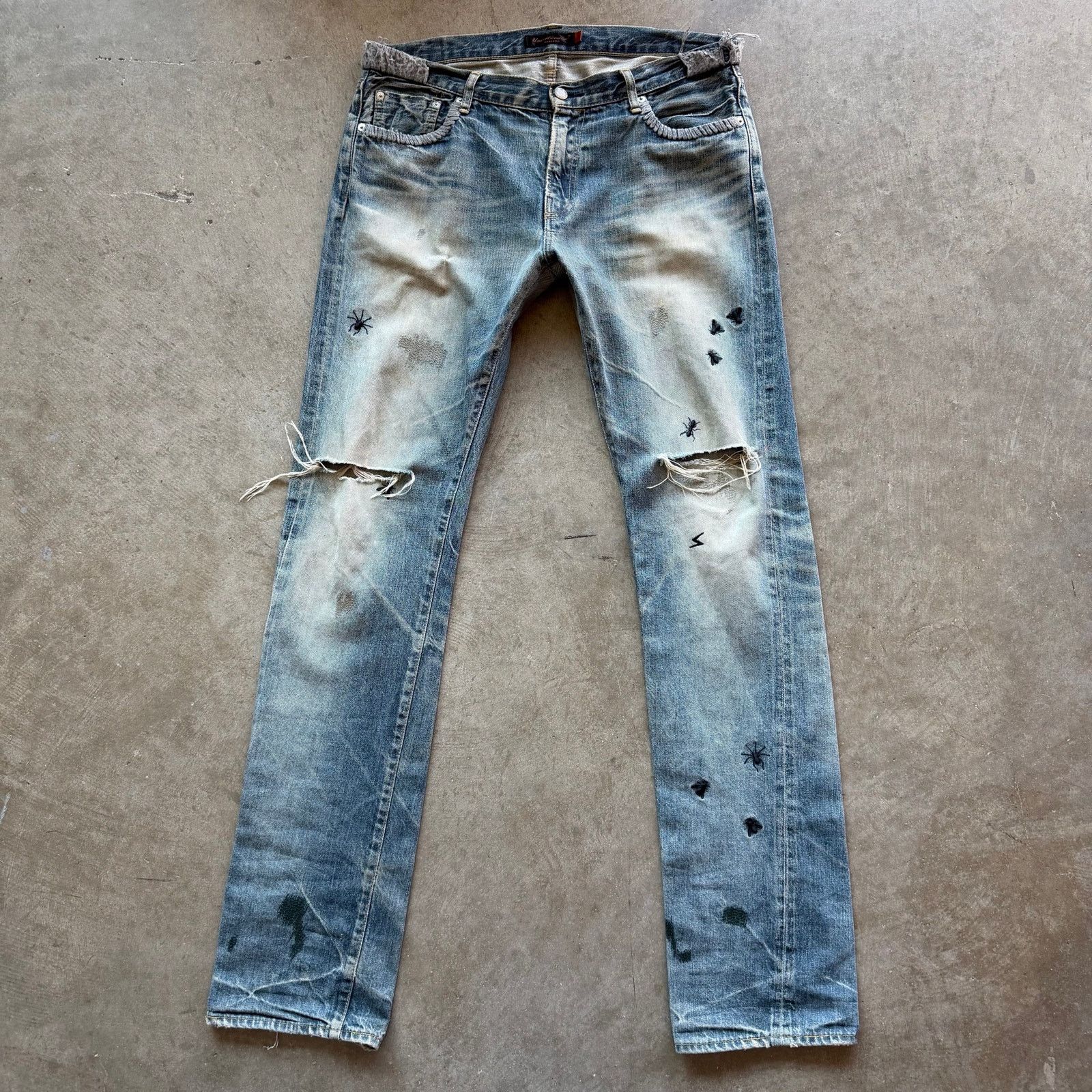 Undercover Undercover AW06 "Guru Guru" Bug Insect Denim Size US 34 / EU 50 - 1 Thumbnail
