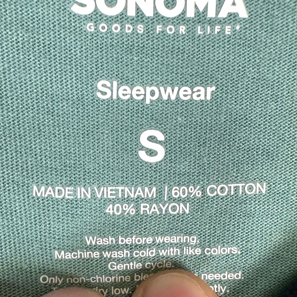 Vintage VINTAGE Sonoma Pullover Shirt Mens Small Blue Green Sleepwear Long Sleeve Crewneck NEW Size US S / EU 44-46 / 1 - 5 Thumbnail