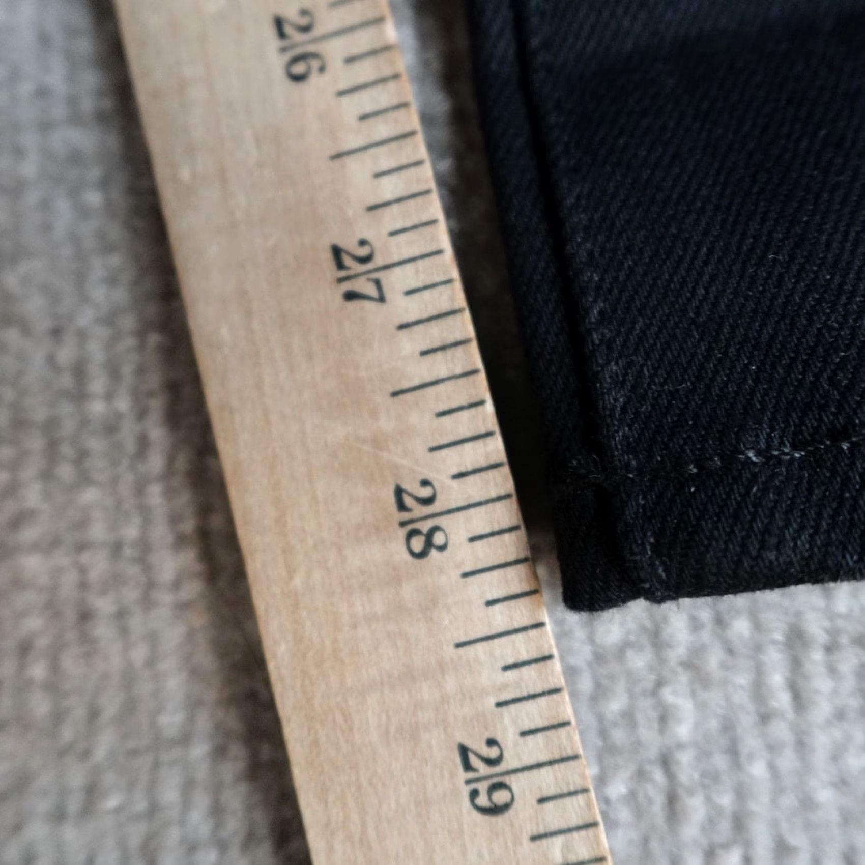 Vintage AG Adriano Goldschmied Jeans Womens 29 Black High Rise Slim Selvedge Kaihara USA Jeans Women Slim 29 Black Size 29" - 7 Thumbnail