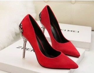 Other Zhemei / Elegant Red Stiletto Heels Size US 7 / IT 37 - 1 Preview