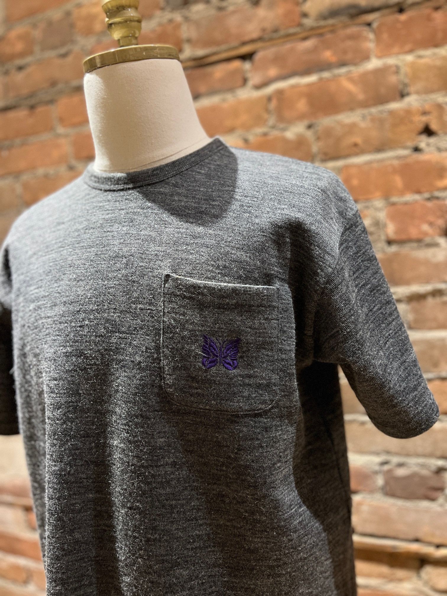 Needles Needles Papillon Embroidered Pocket Tee Size US M / EU 48-50 / 2 - 3 Thumbnail